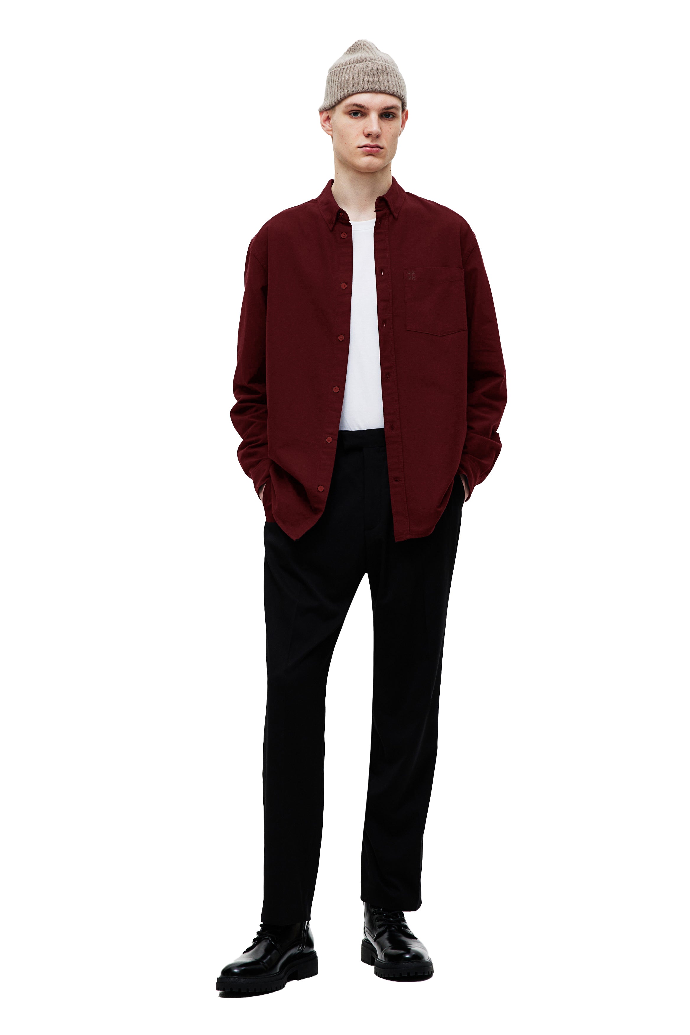Classic Essential 100% Cotton Embroidery Shirt