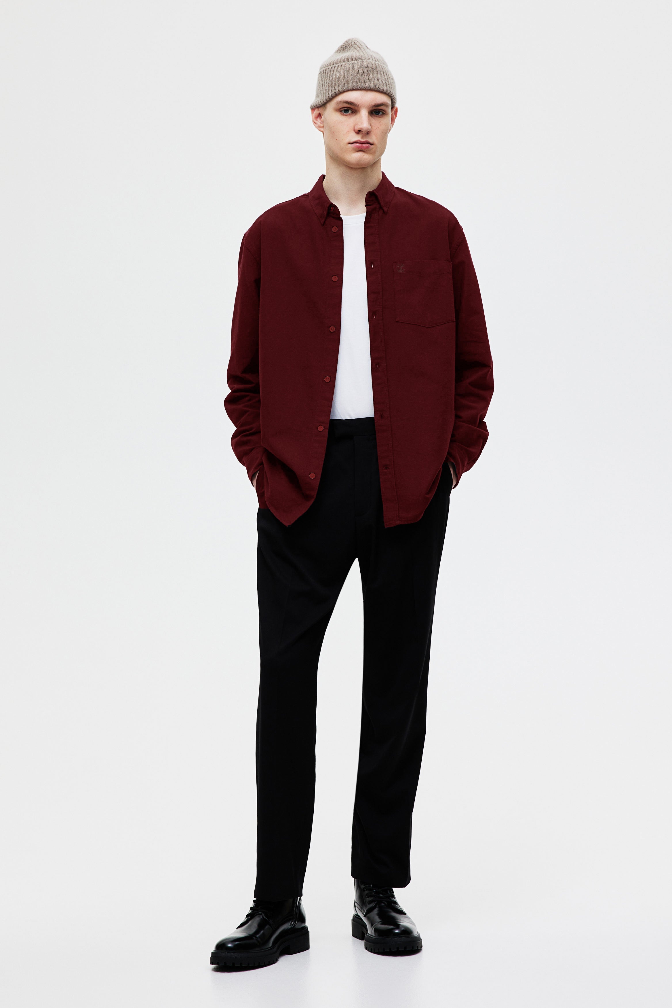 Classic Essential 100% Cotton Embroidery Shirt