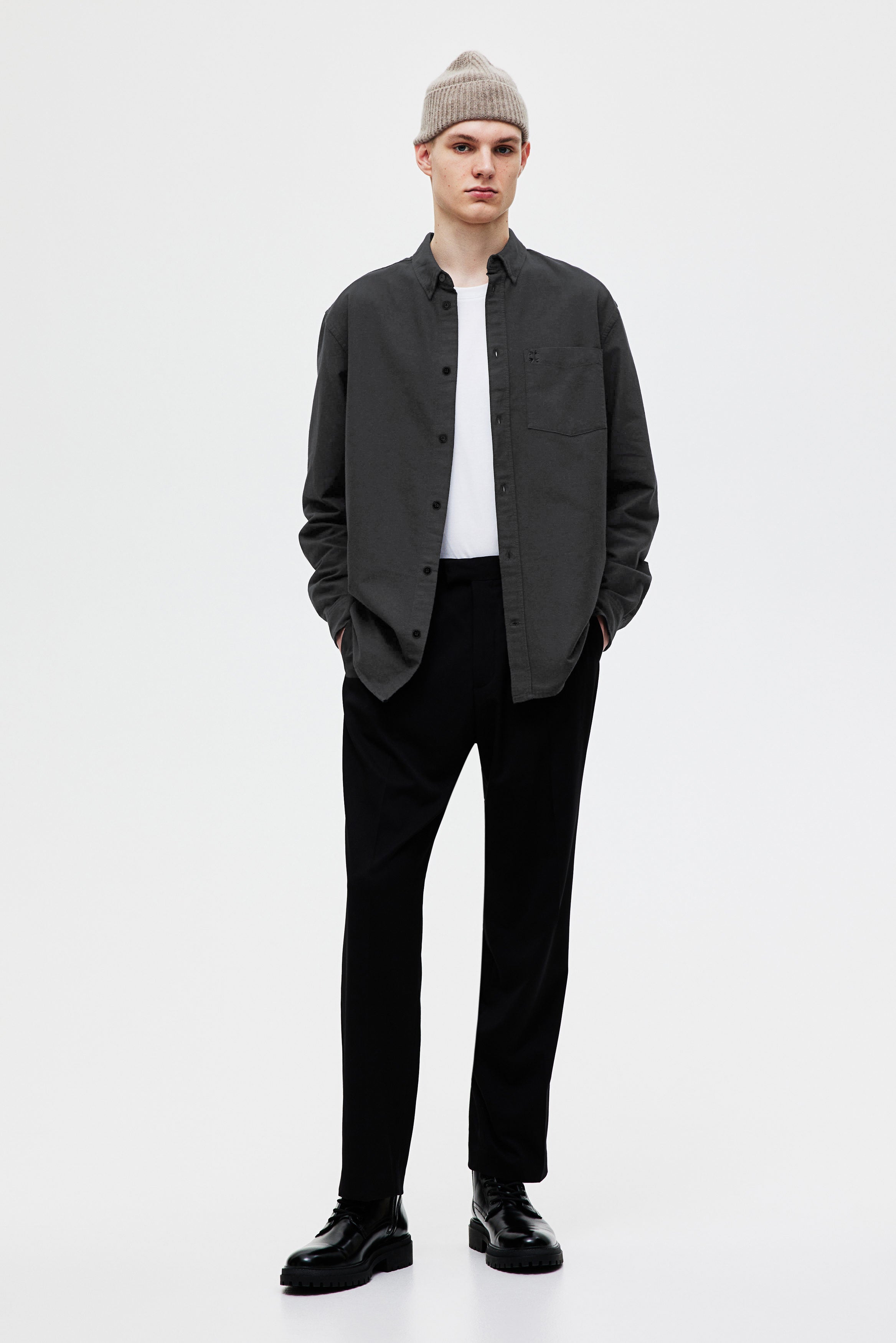 Classic Essential 100% Cotton Embroidery Shirt