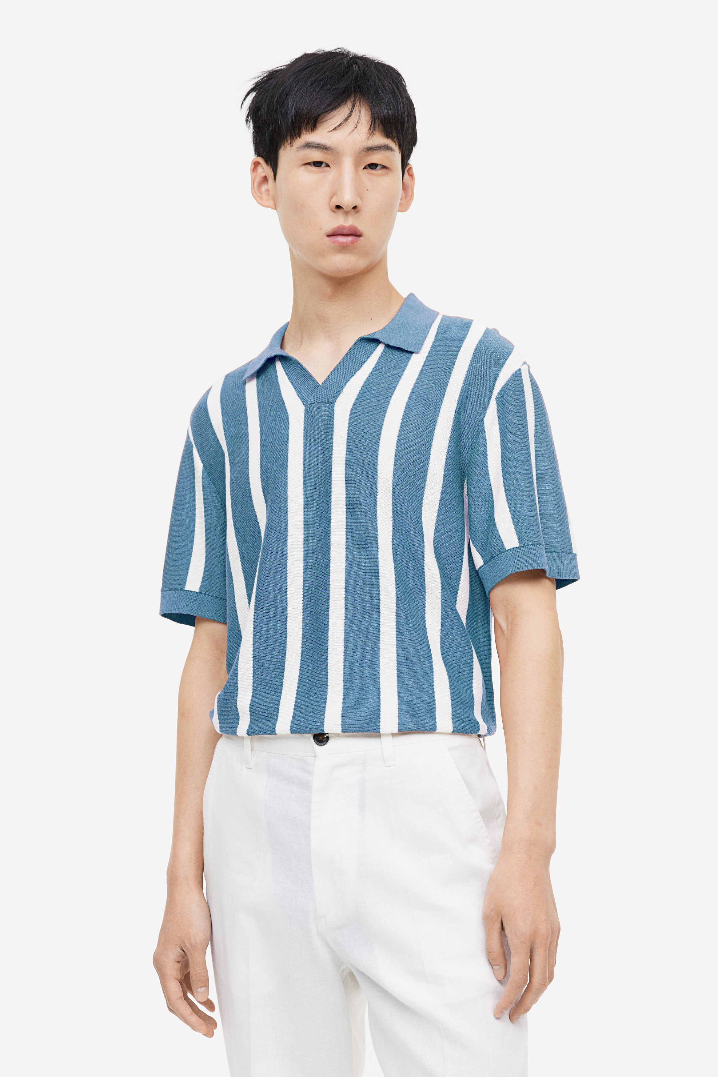 Morning Blue Stripes Old Money Polos