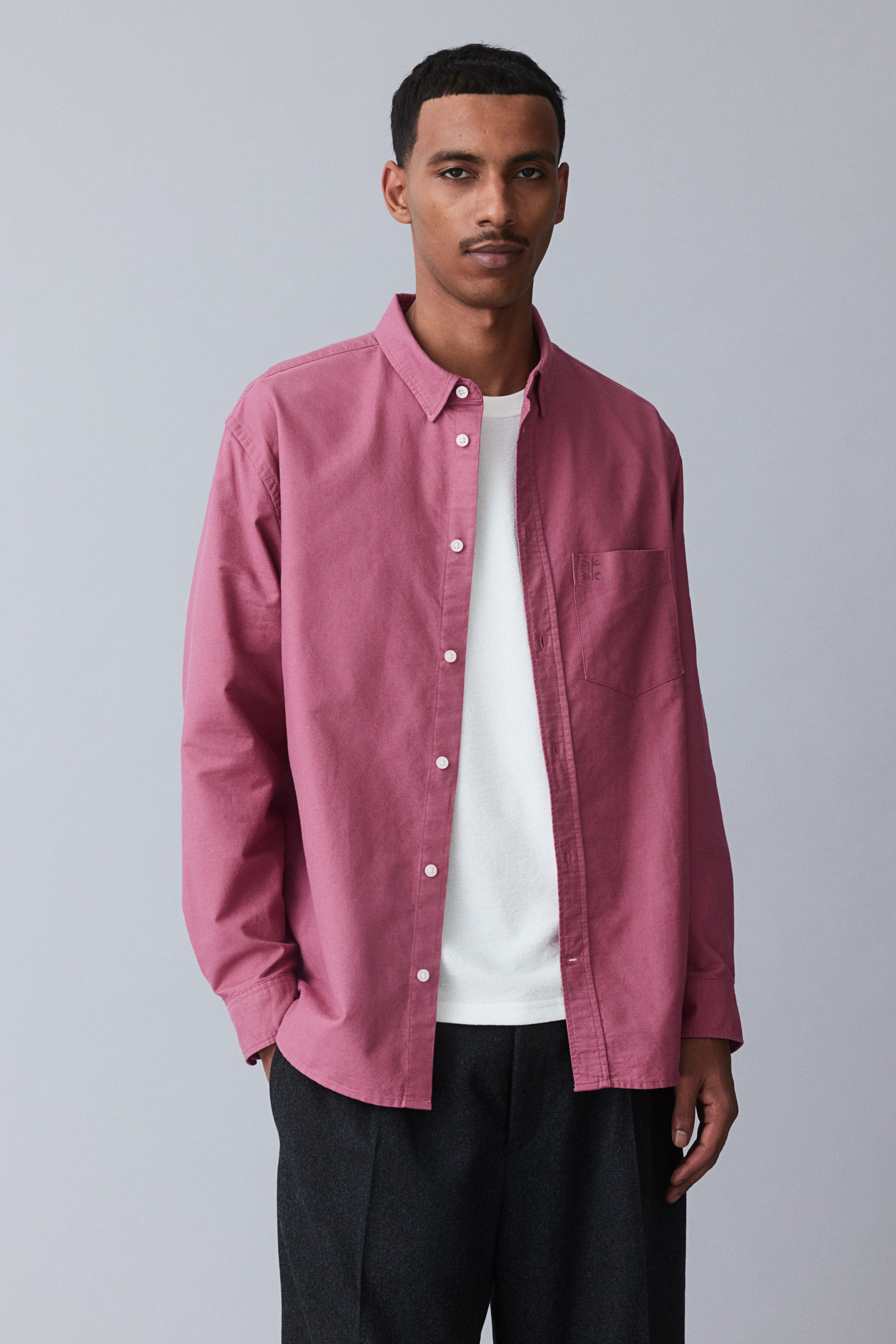 Classic Essential 100% Cotton Embroidery Shirt