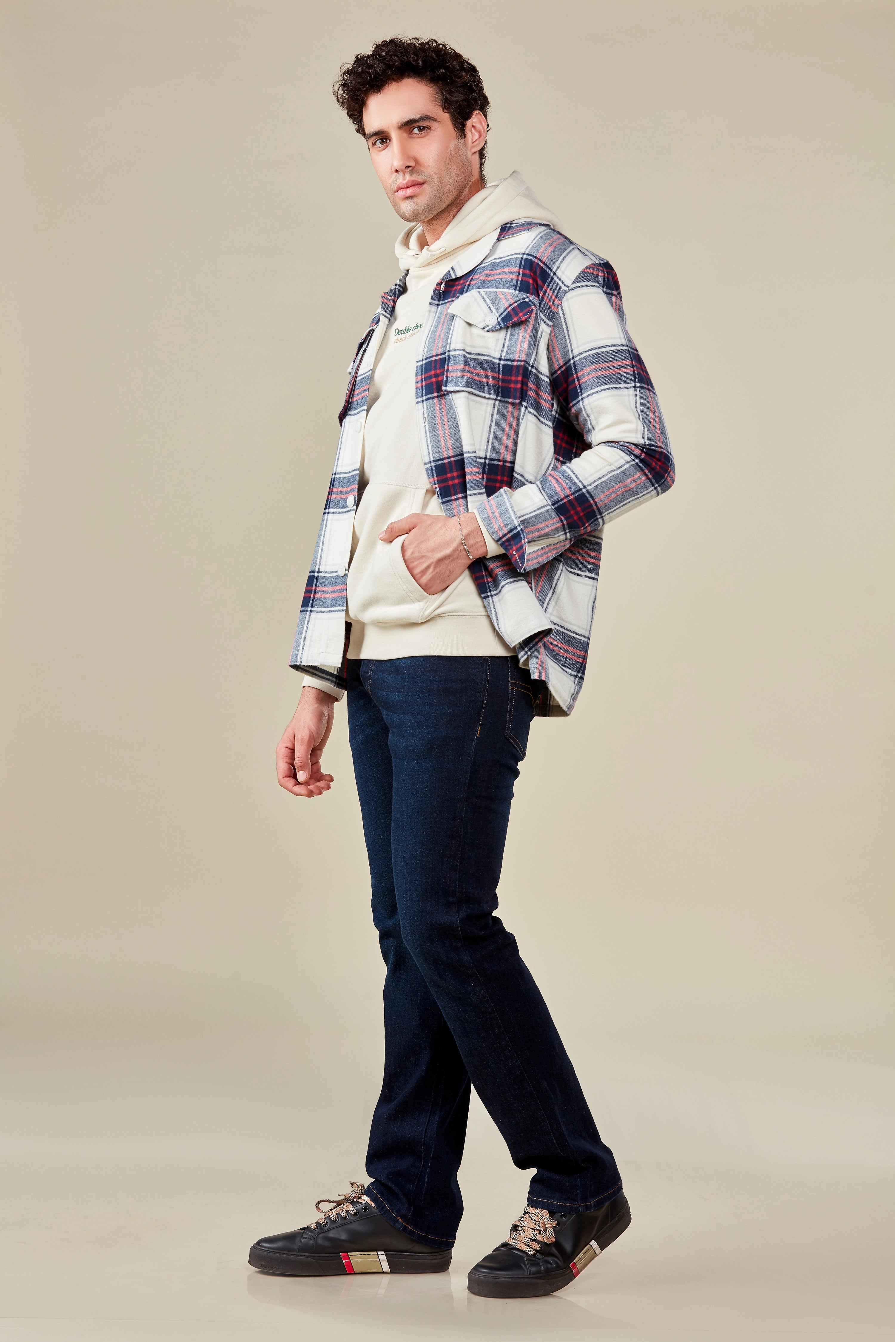 Deep Damson Flannel Overshirt