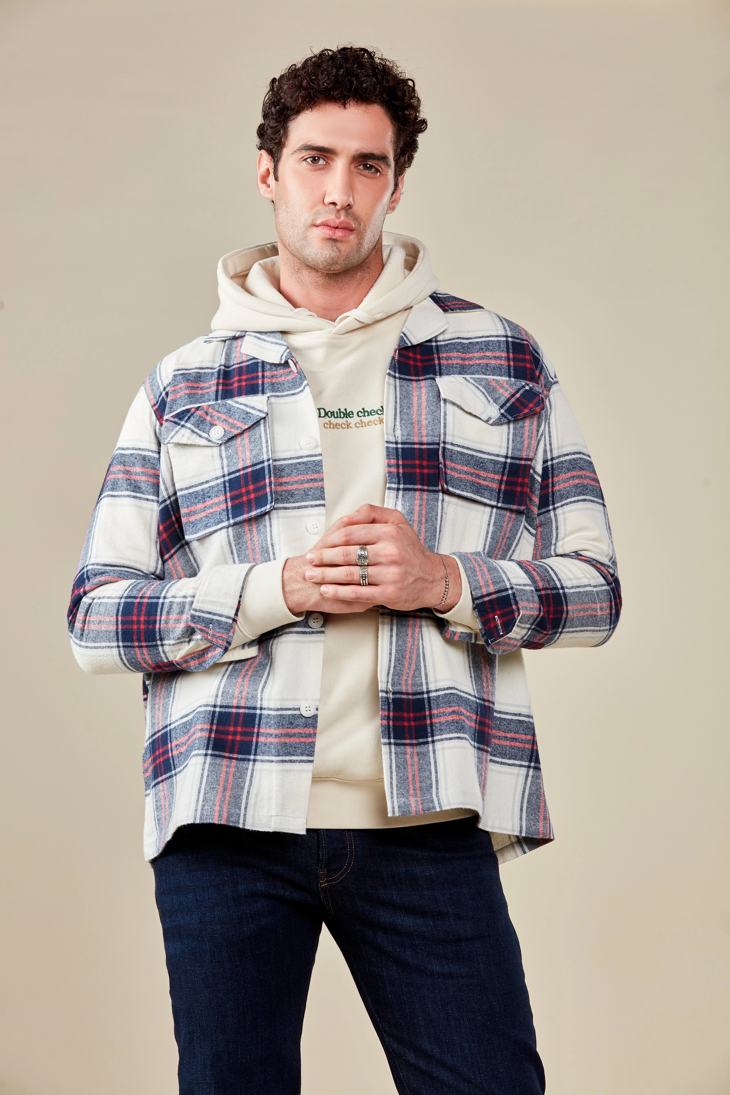 Deep Damson Flannel Overshirt