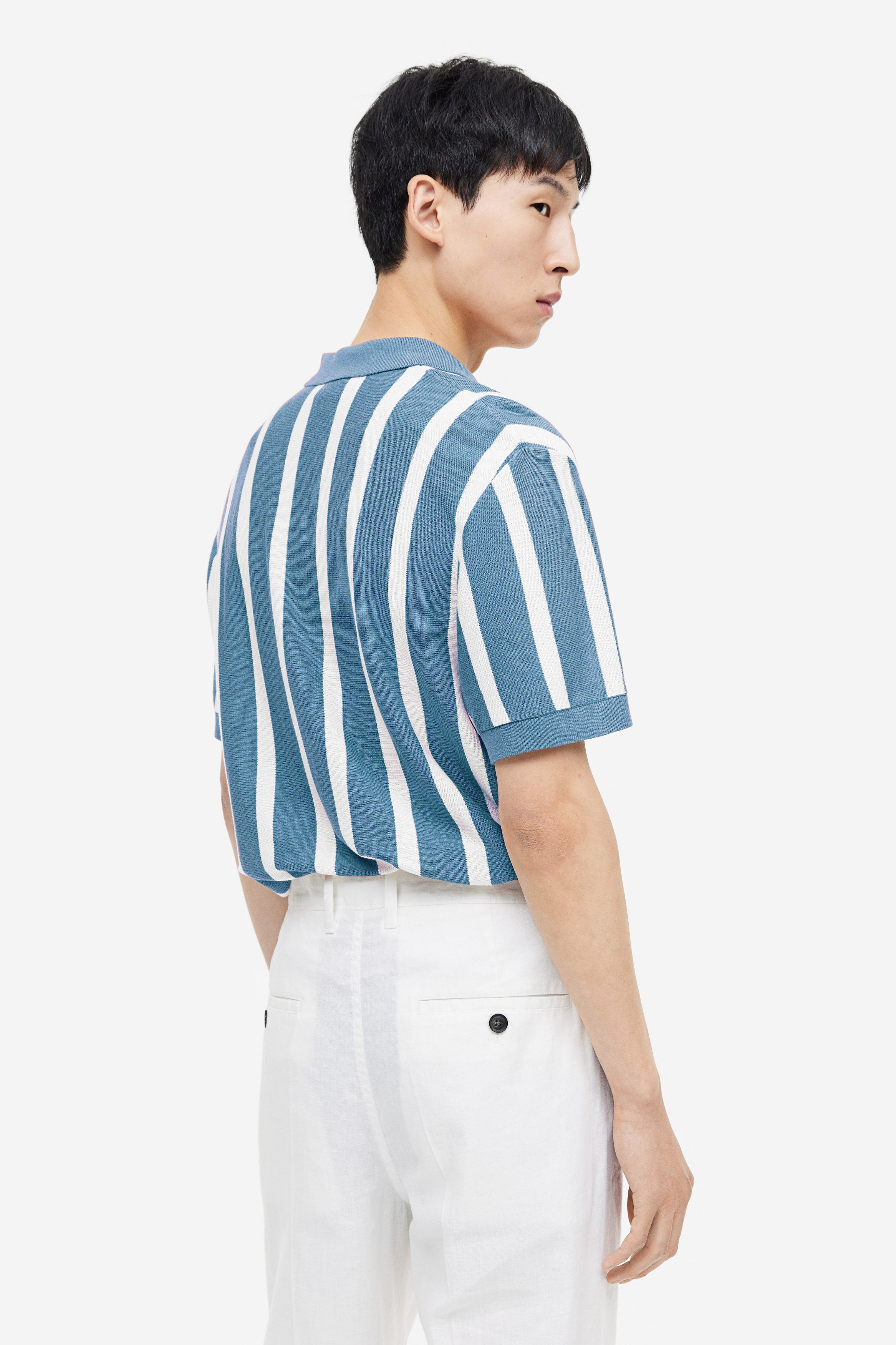 Morning Blue Stripes Old Money Polos