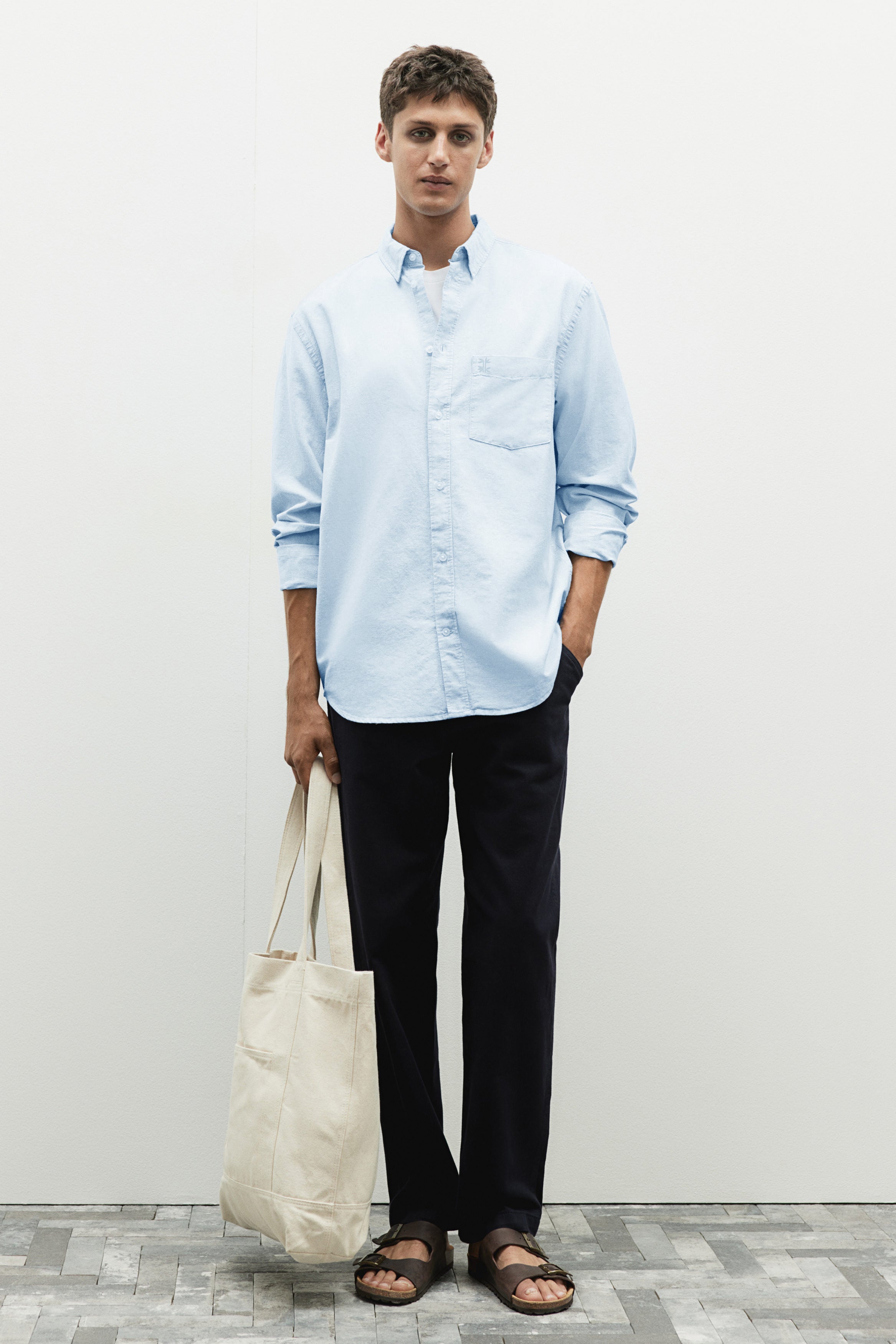 Classic Essential 100% Cotton Embroidery Shirt