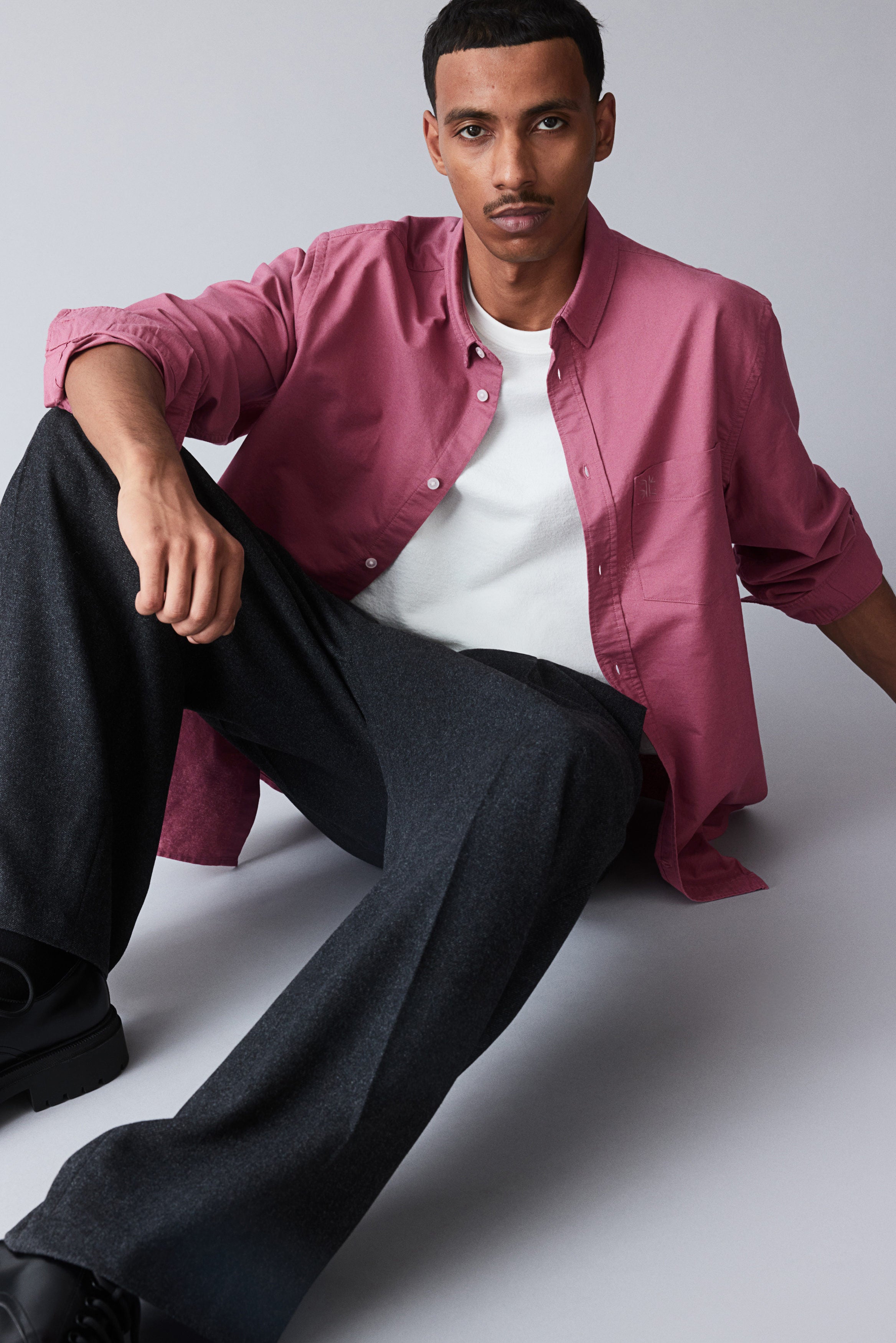 Classic Essential 100% Cotton Embroidery Shirt