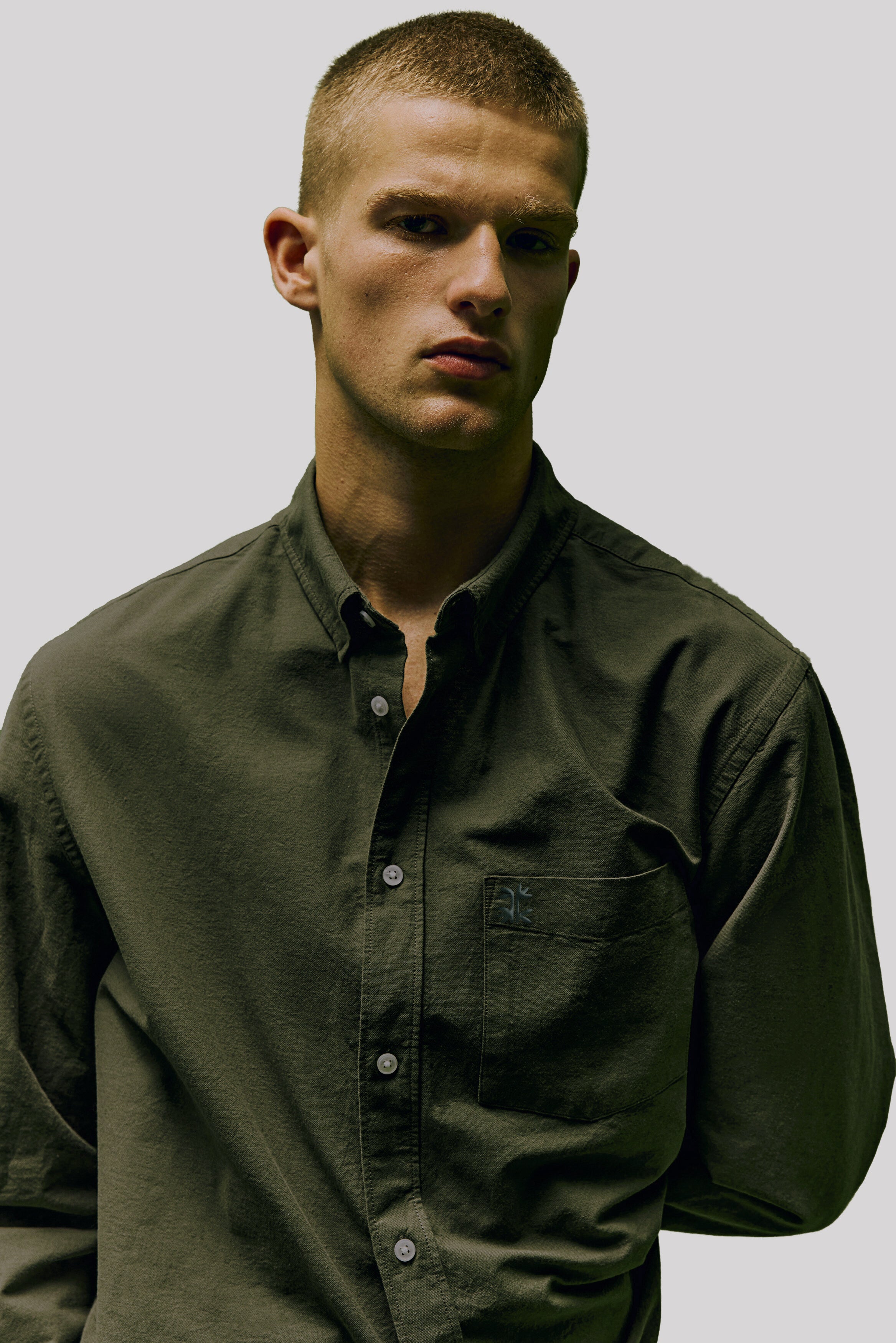 Classic Essential 100% Cotton Embroidery Shirt