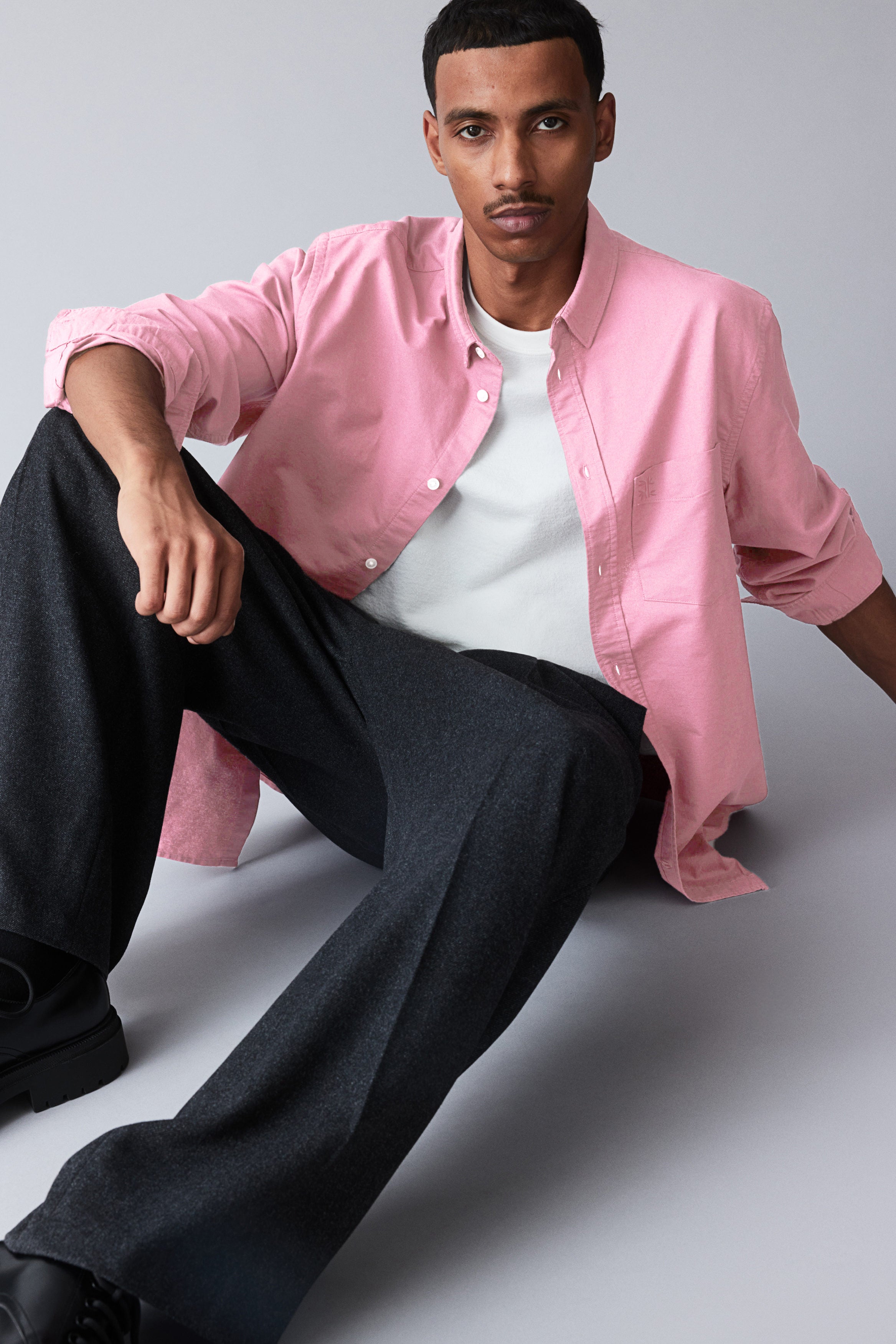 Classic Essential 100% Cotton Embroidery Shirt