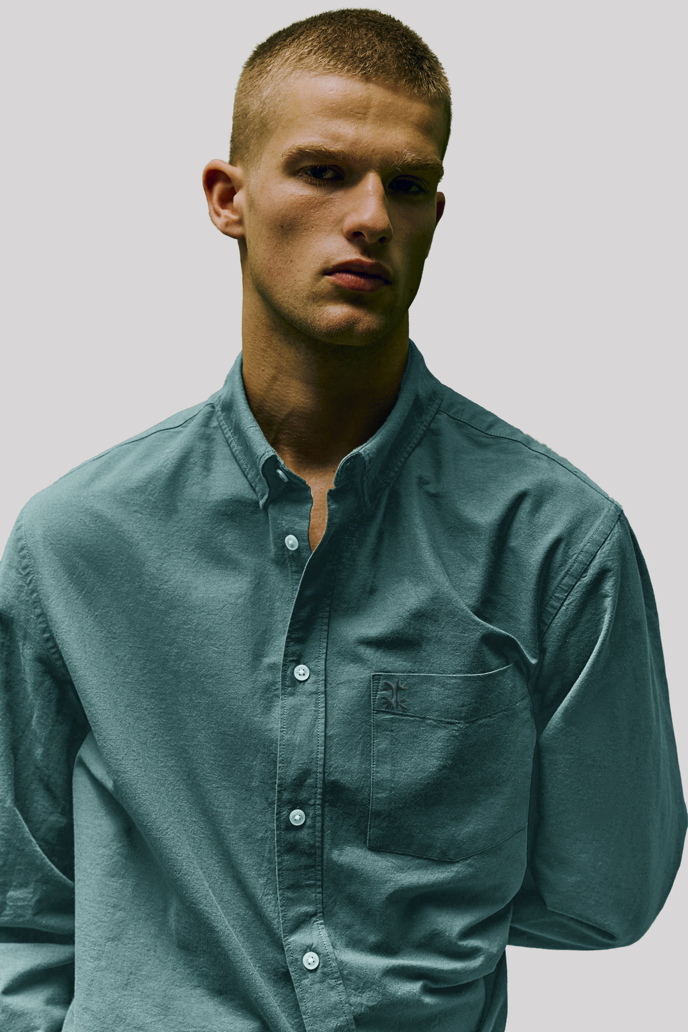 Classic Essential 100% Cotton Embroidery Shirt
