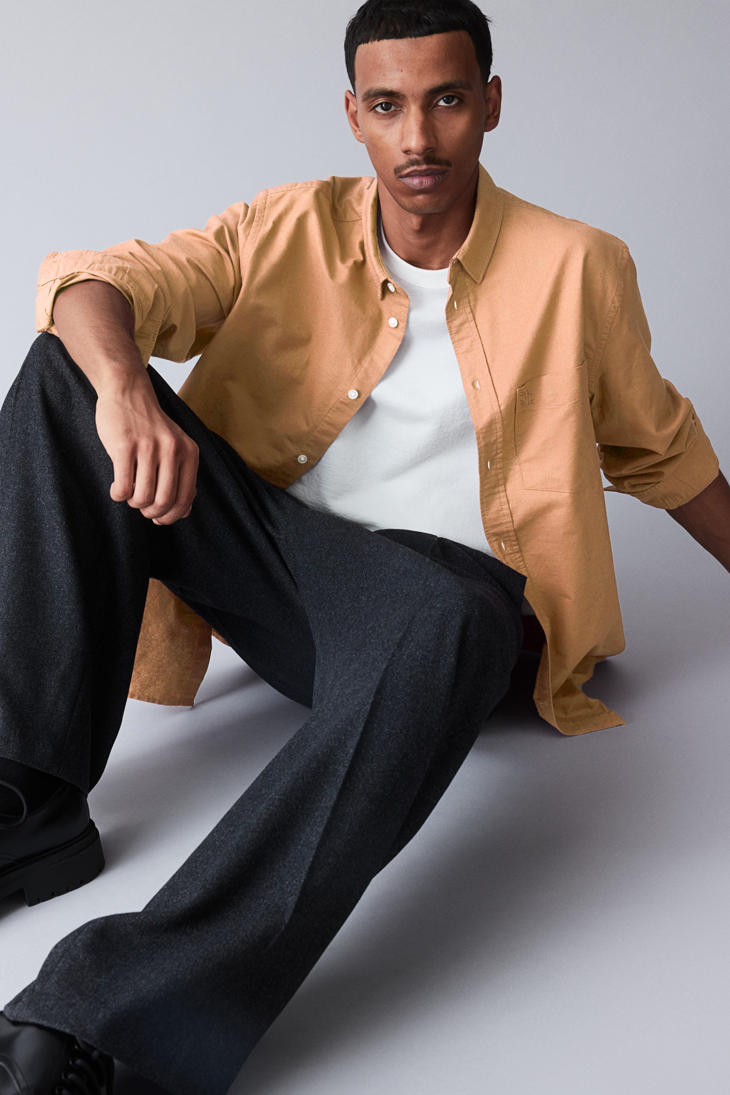 Classic Essential 100% Cotton Embroidery Shirt