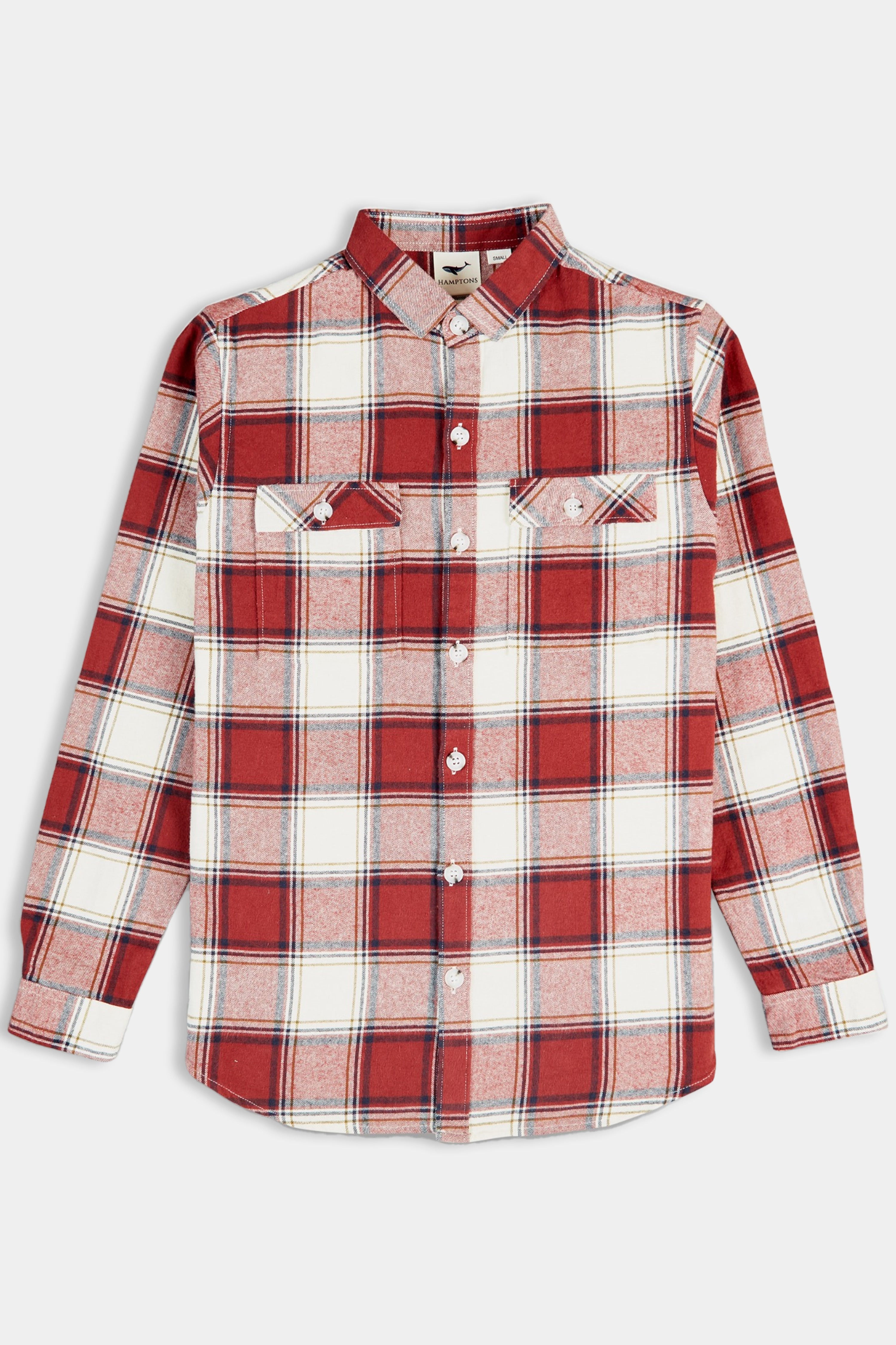 Cardinal Crimson Flannel Checkered Shirt