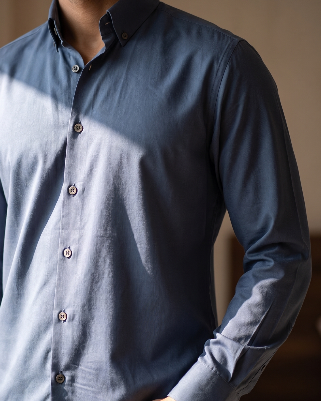 Bamboo Cotton- Button-Down Collar Shirt