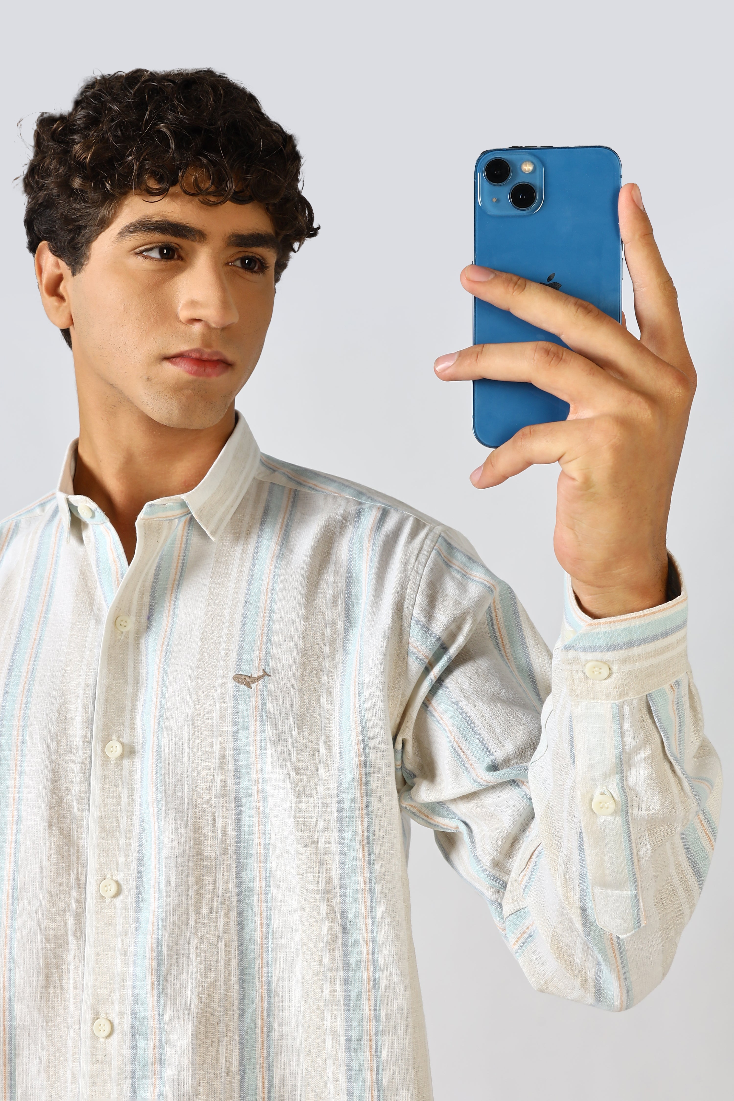 Havana 100% Cotton Regular Fit Multi-Colour Stripes Shirt