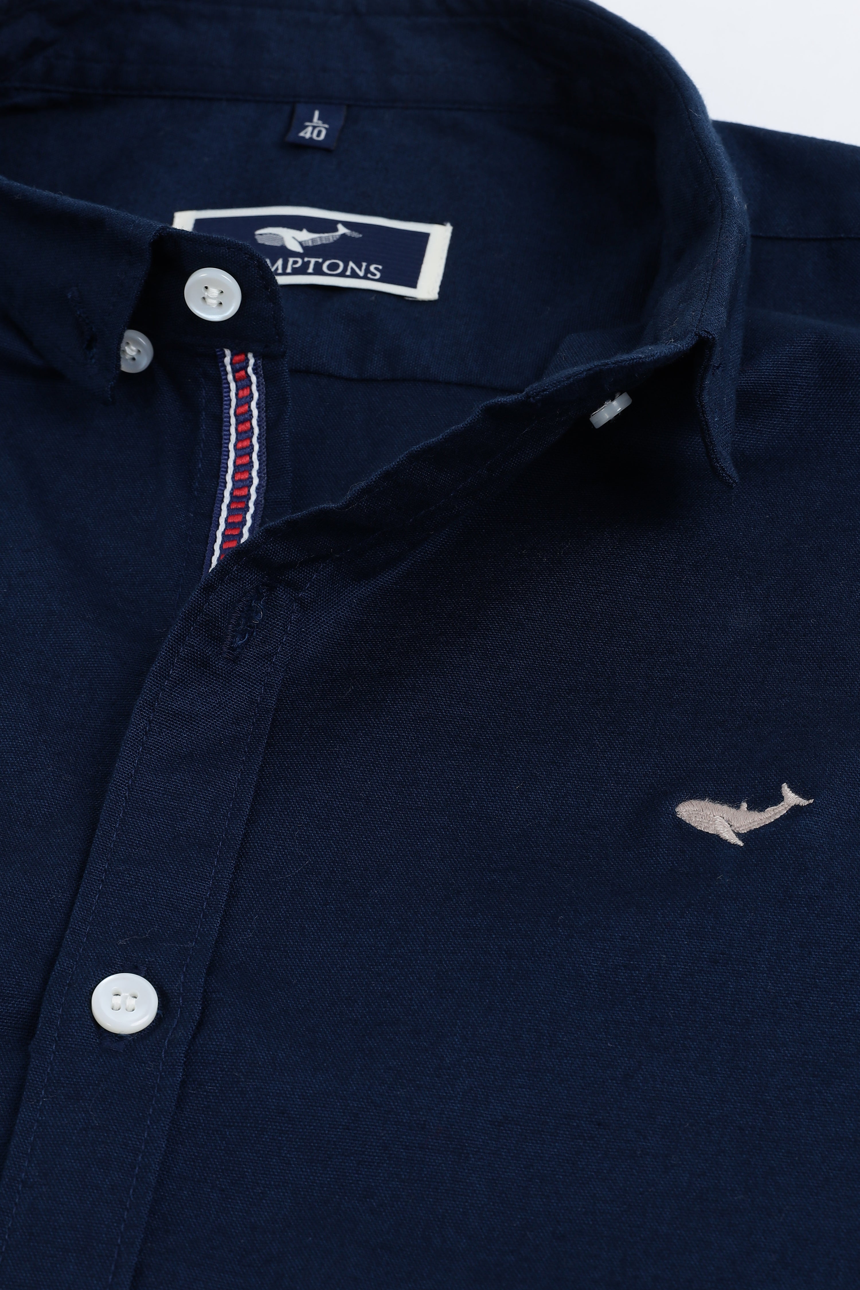 Midnight Blue Pre-washed Oxford Shirt