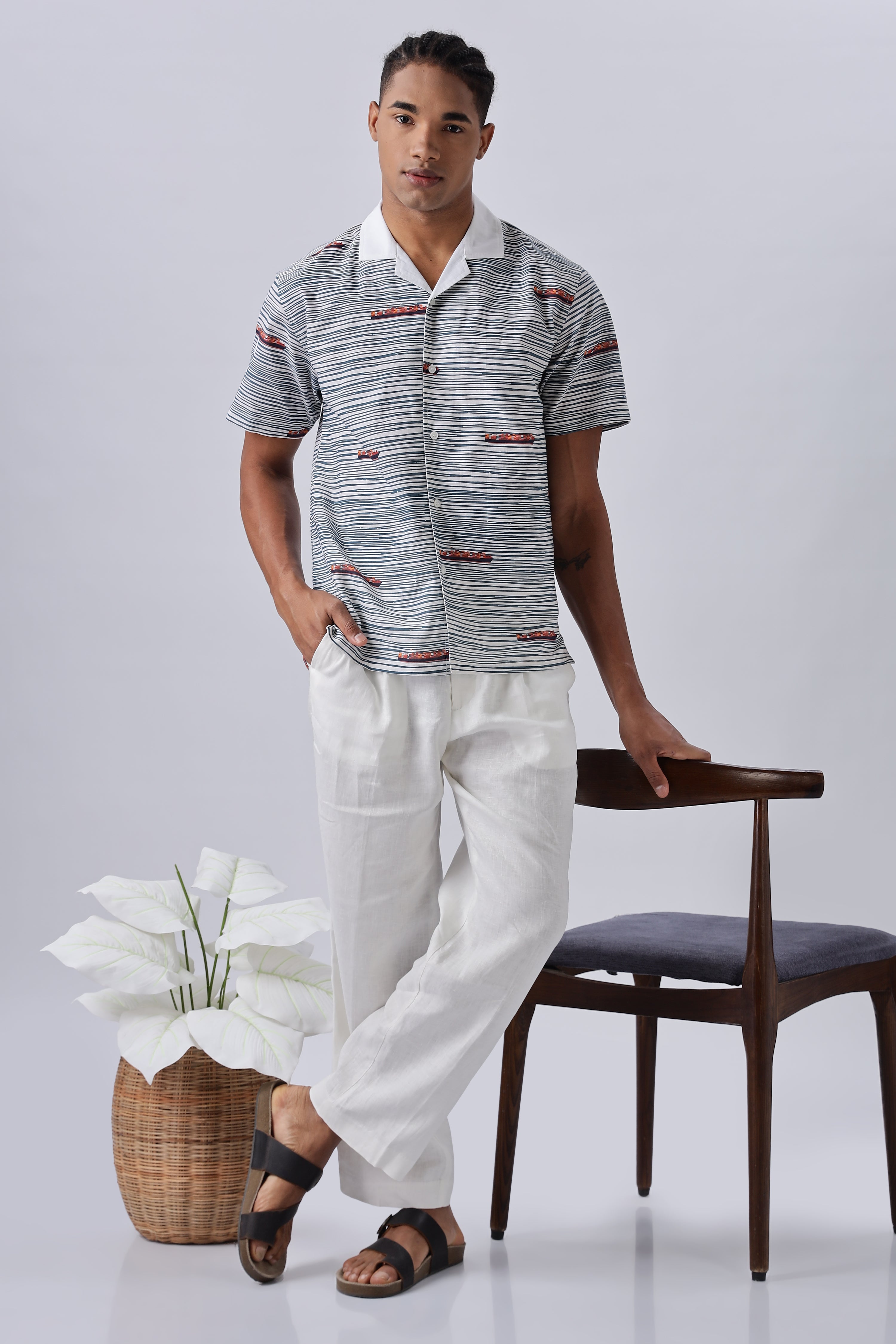 The Hawaiian Coastliner Contrast Collar Shirt