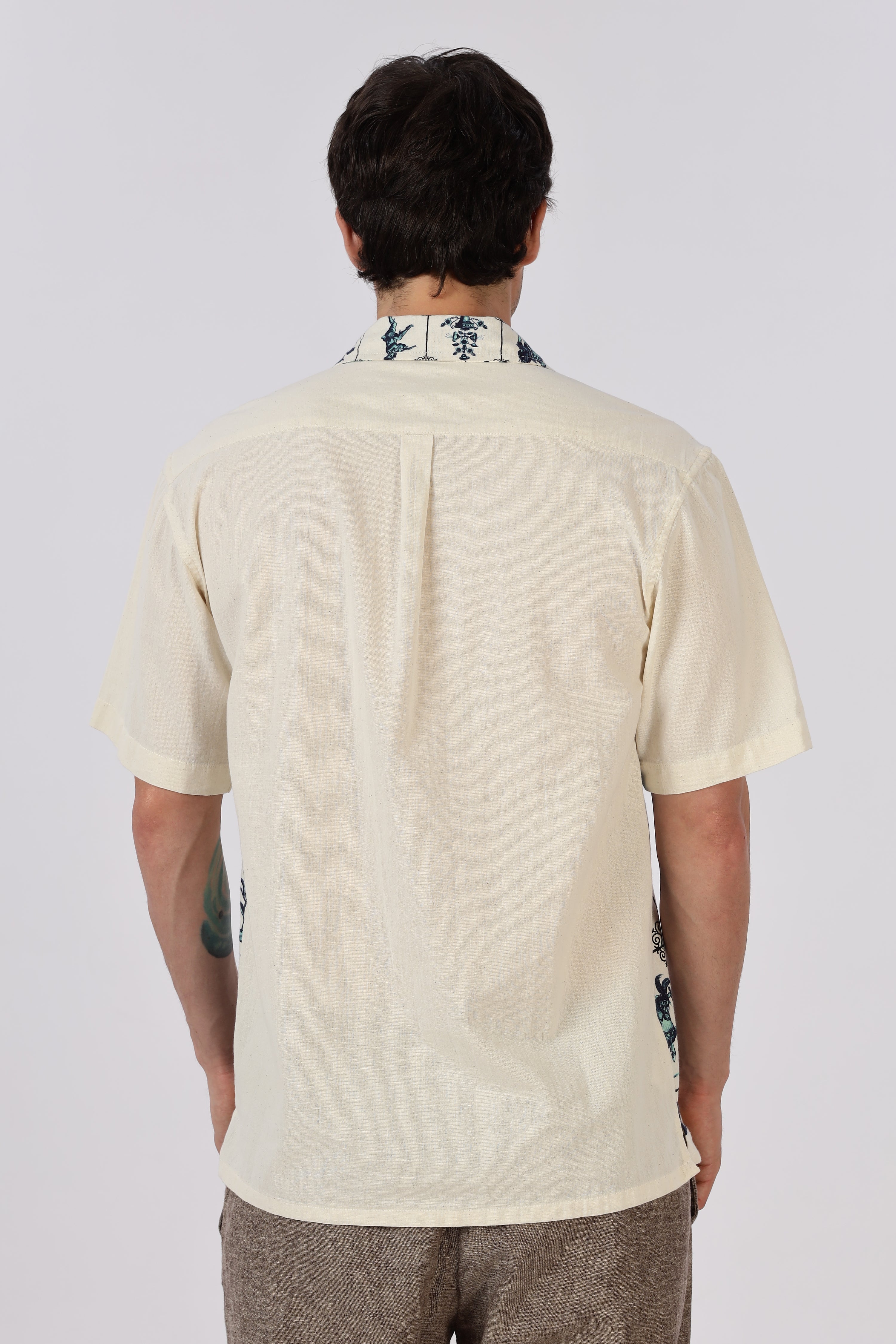 Heritage Rider Printed Cuban Collar Shirt