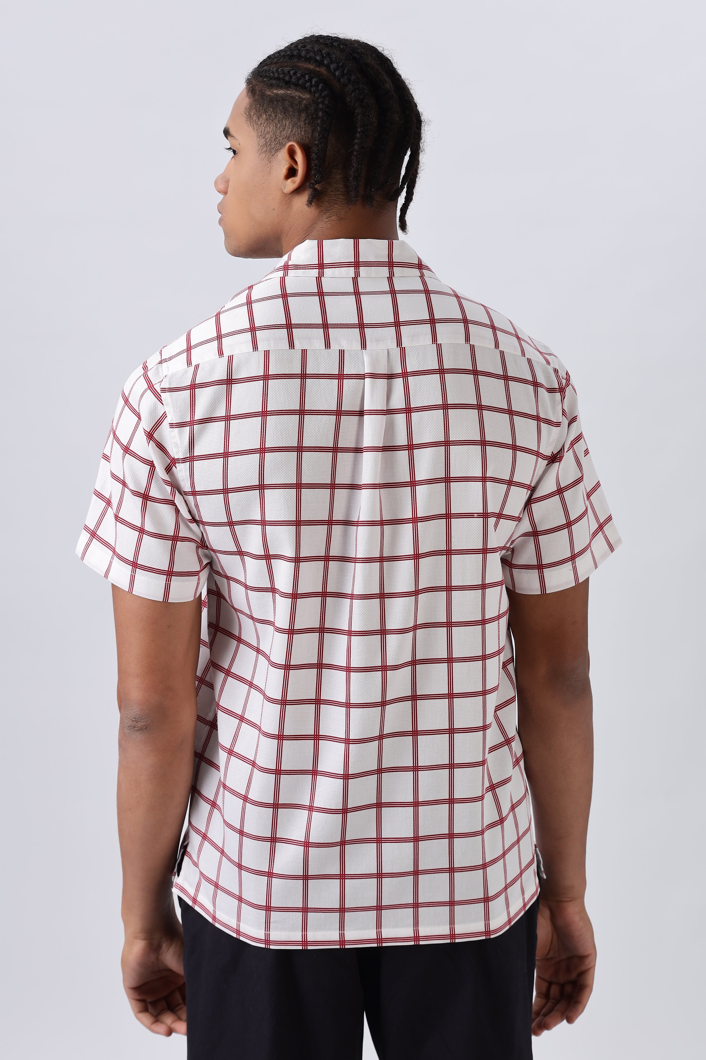 Grid & Glyphs Embroidered Shirt