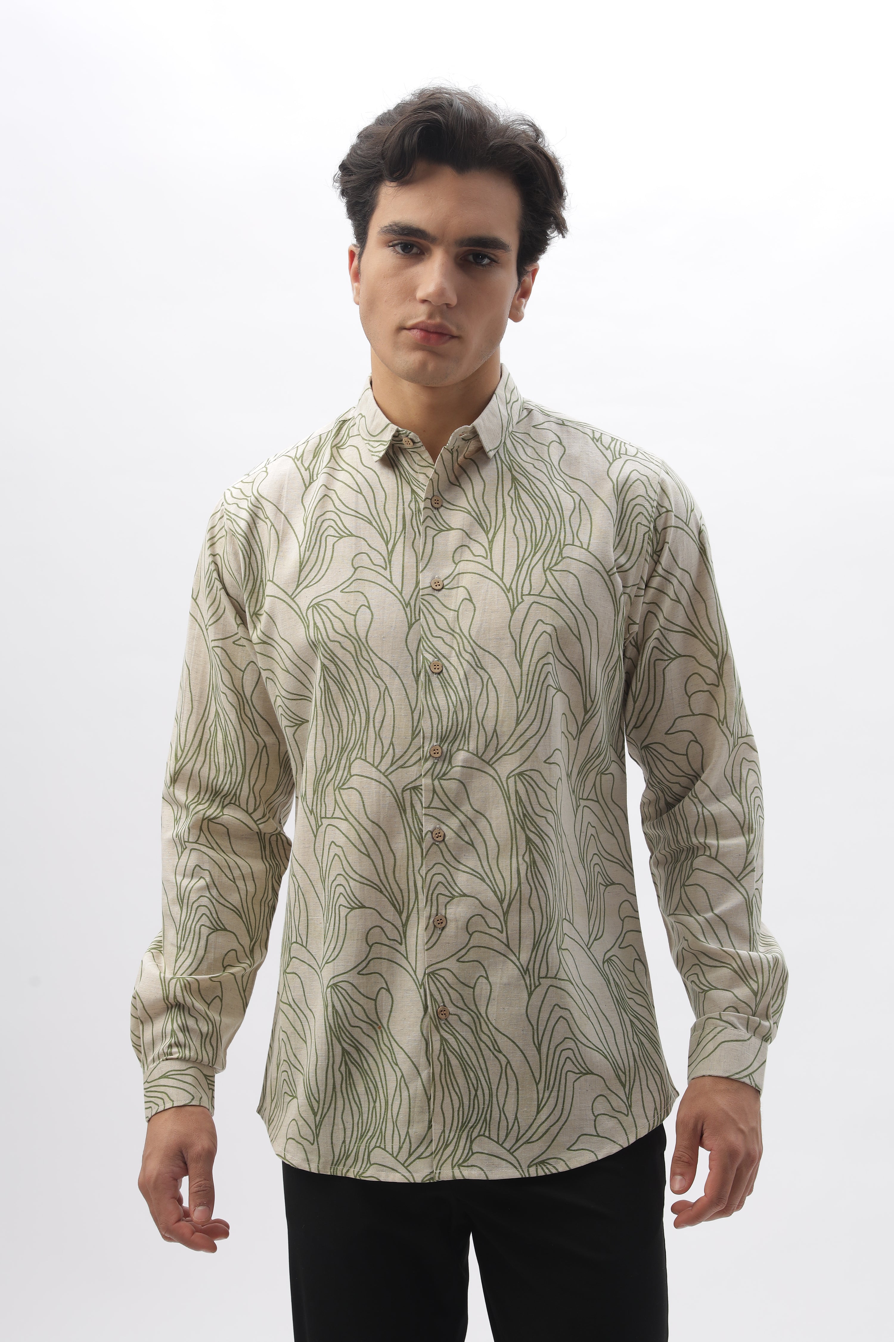 Rothko Heritage Abstract Printed 100% Cotton Shirt