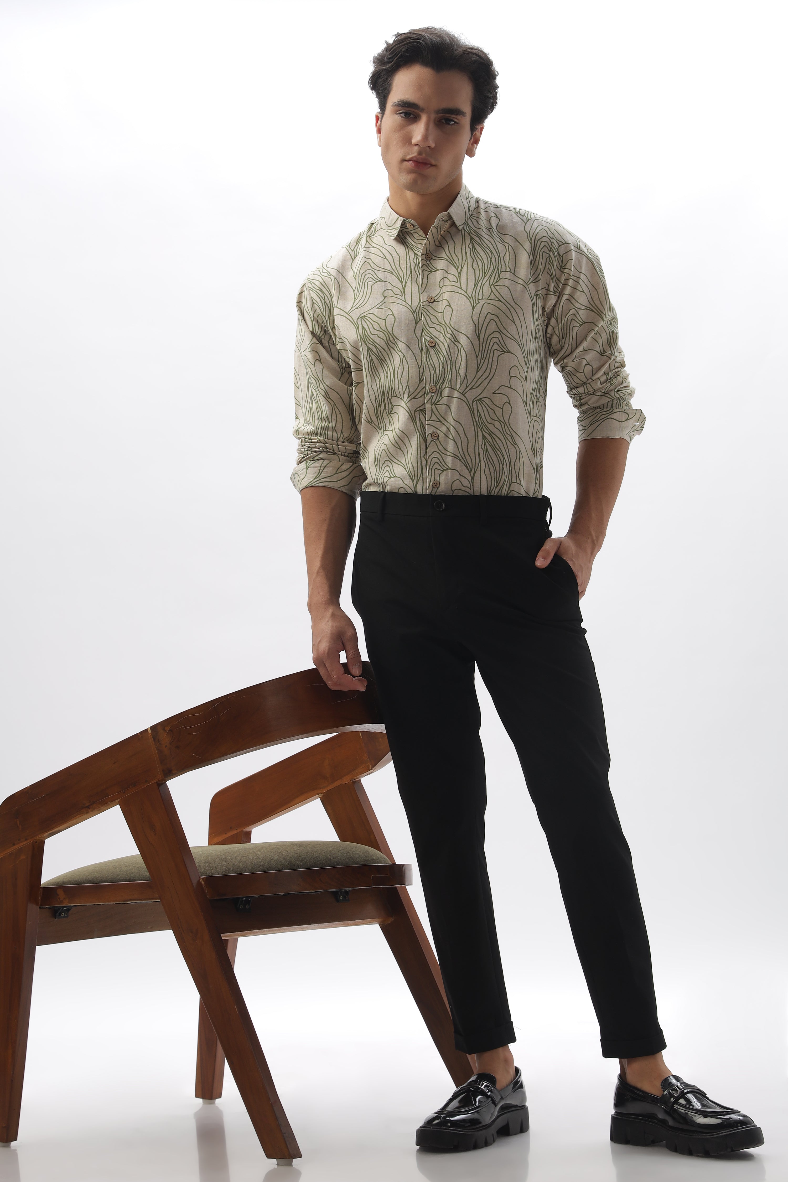 Rothko Heritage Abstract Printed 100% Cotton Shirt