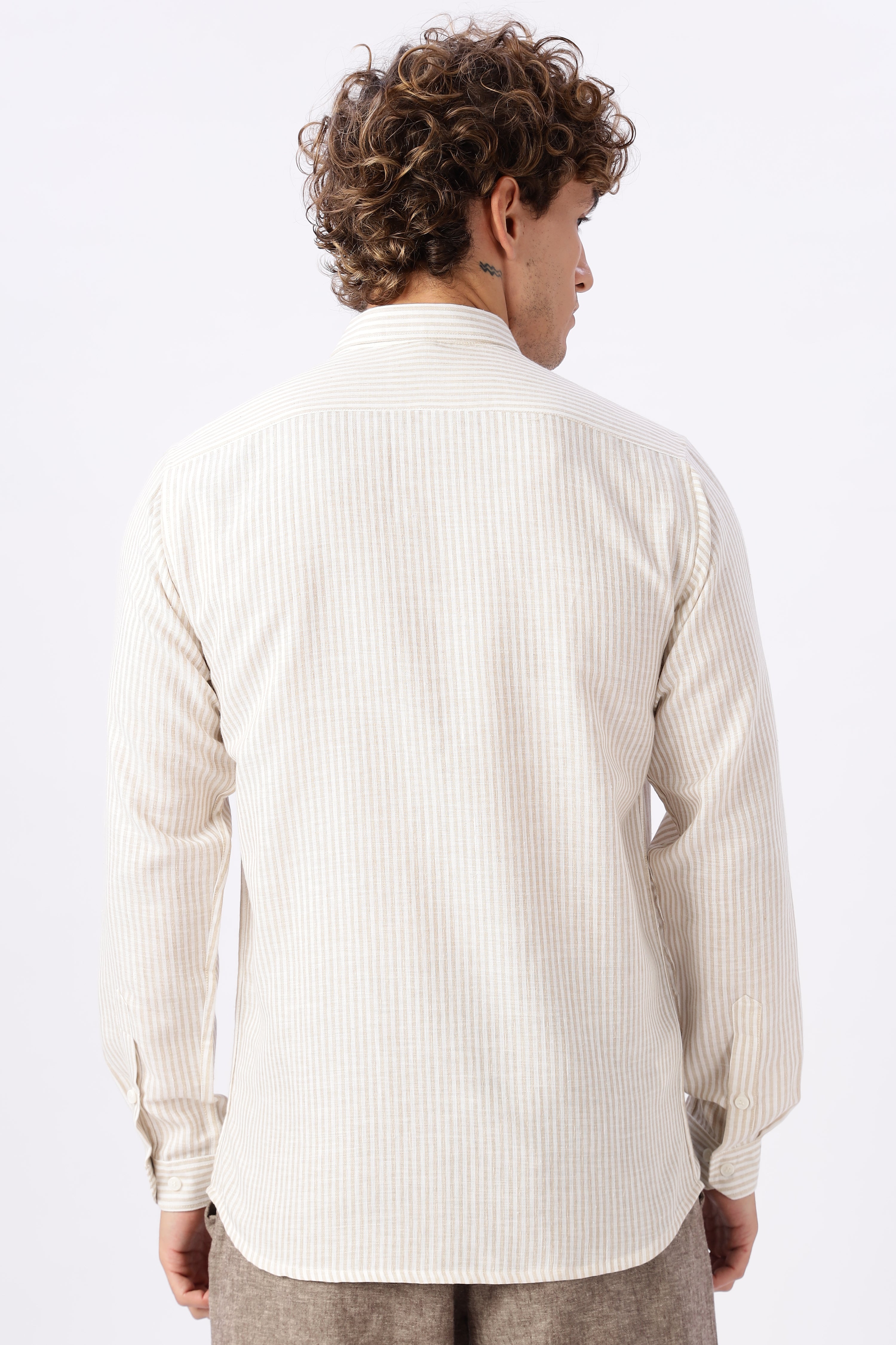 Palm Drive Embroidered Stripes Shirt