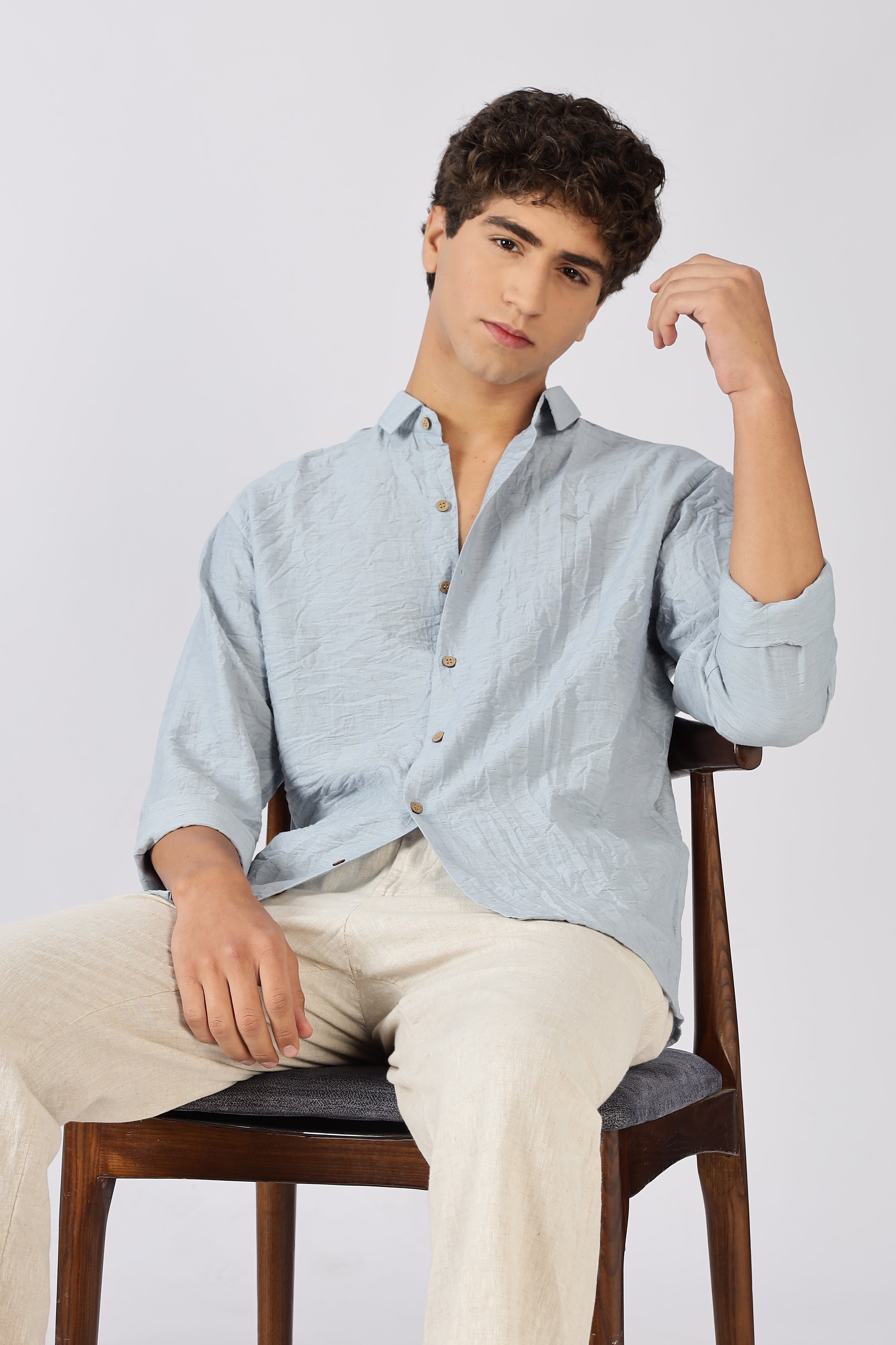 Sky Drift Cotton Shirt