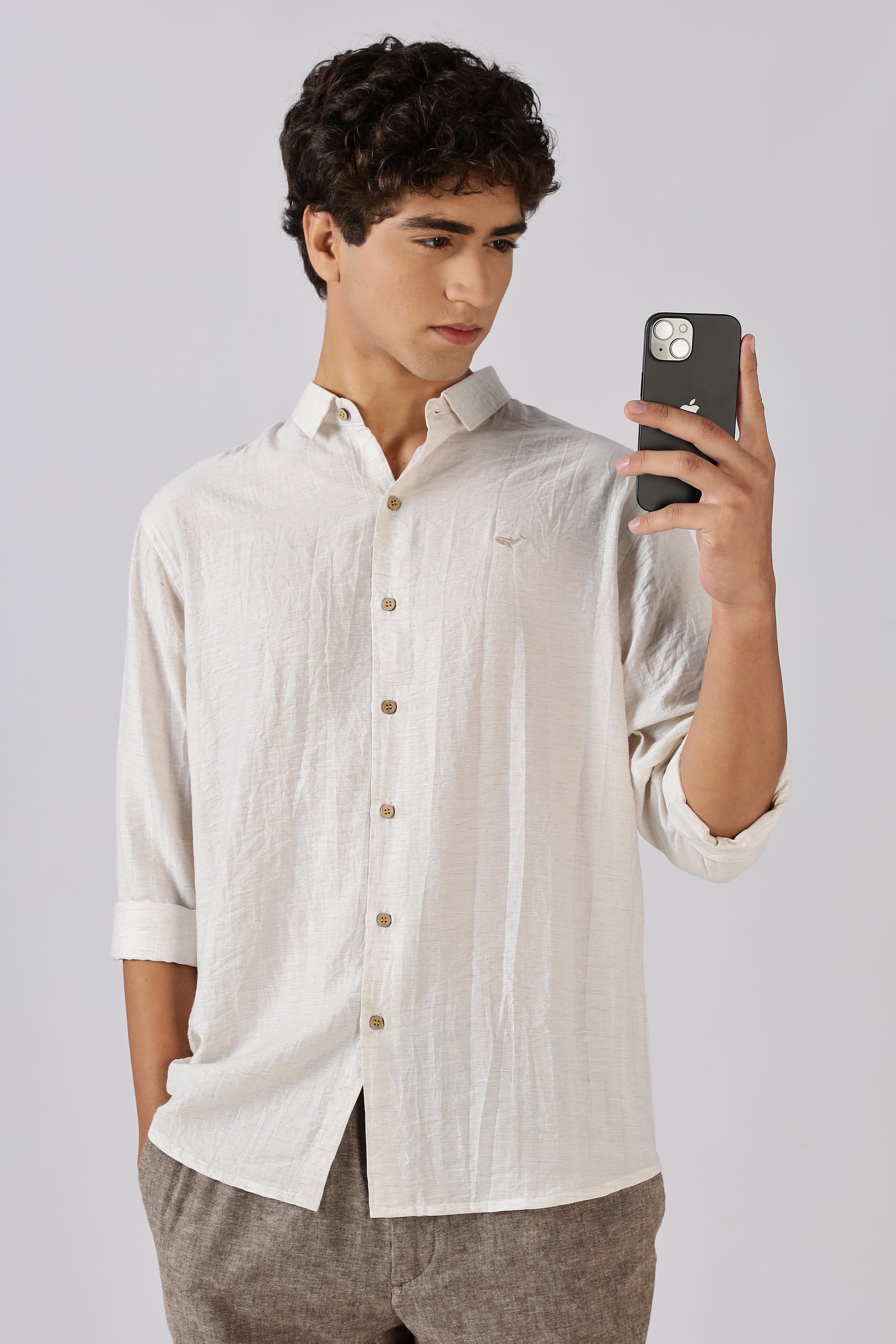 Shoreline Ease Cotton-Linen Shirt