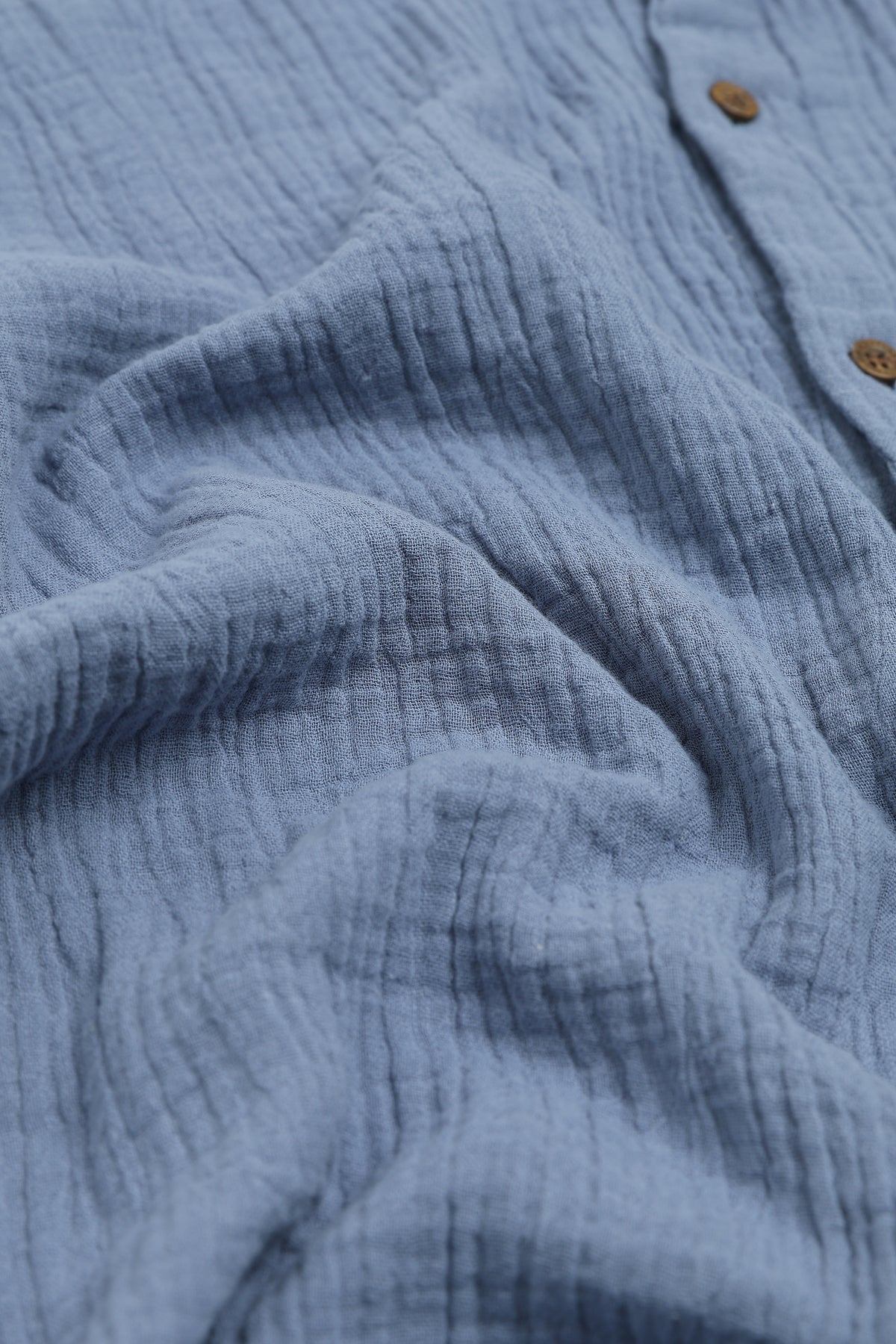 Patna Blue Double Cloth 100% Cotton Shirt