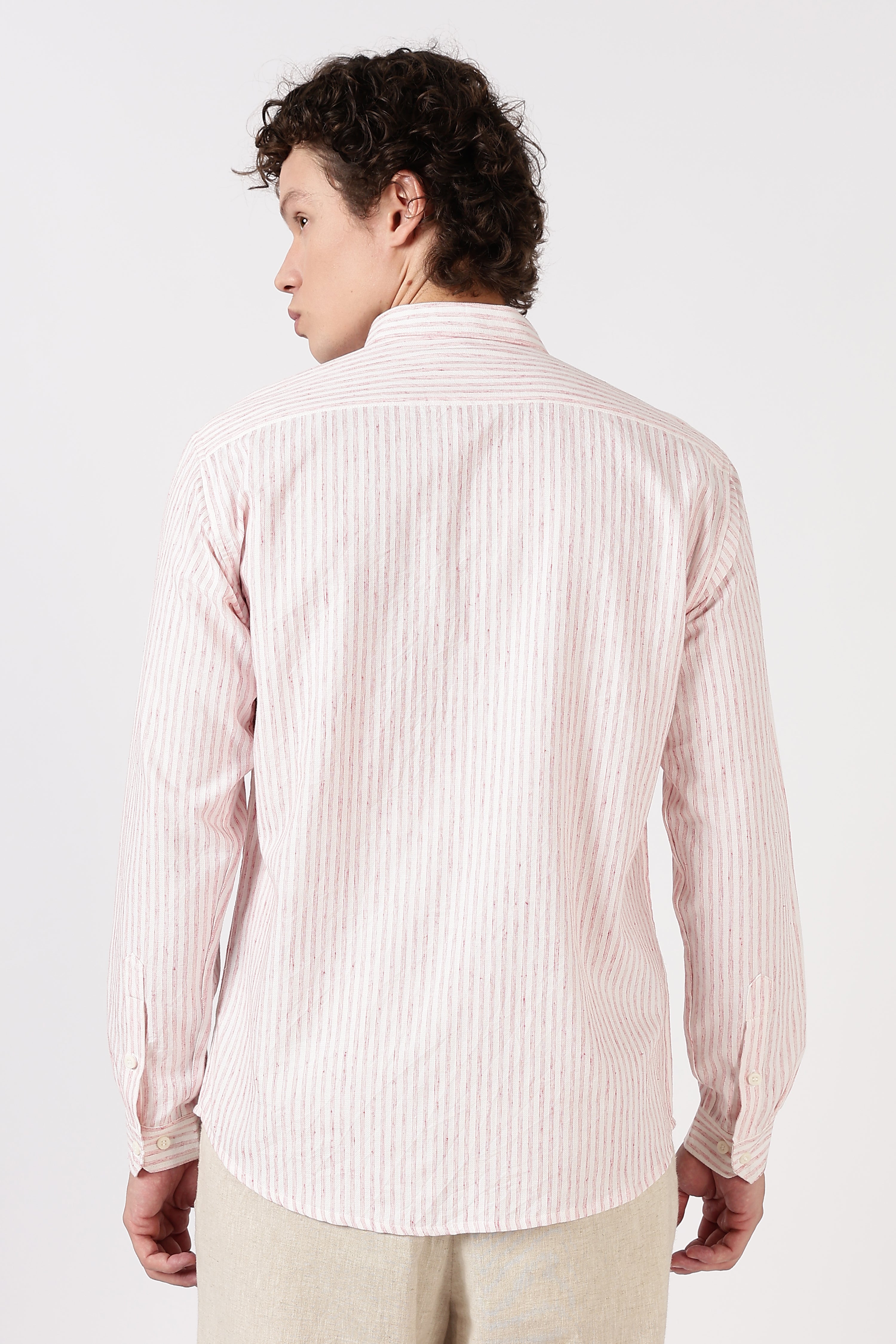 Blush Harbor Striped Cotton Essential Shirt