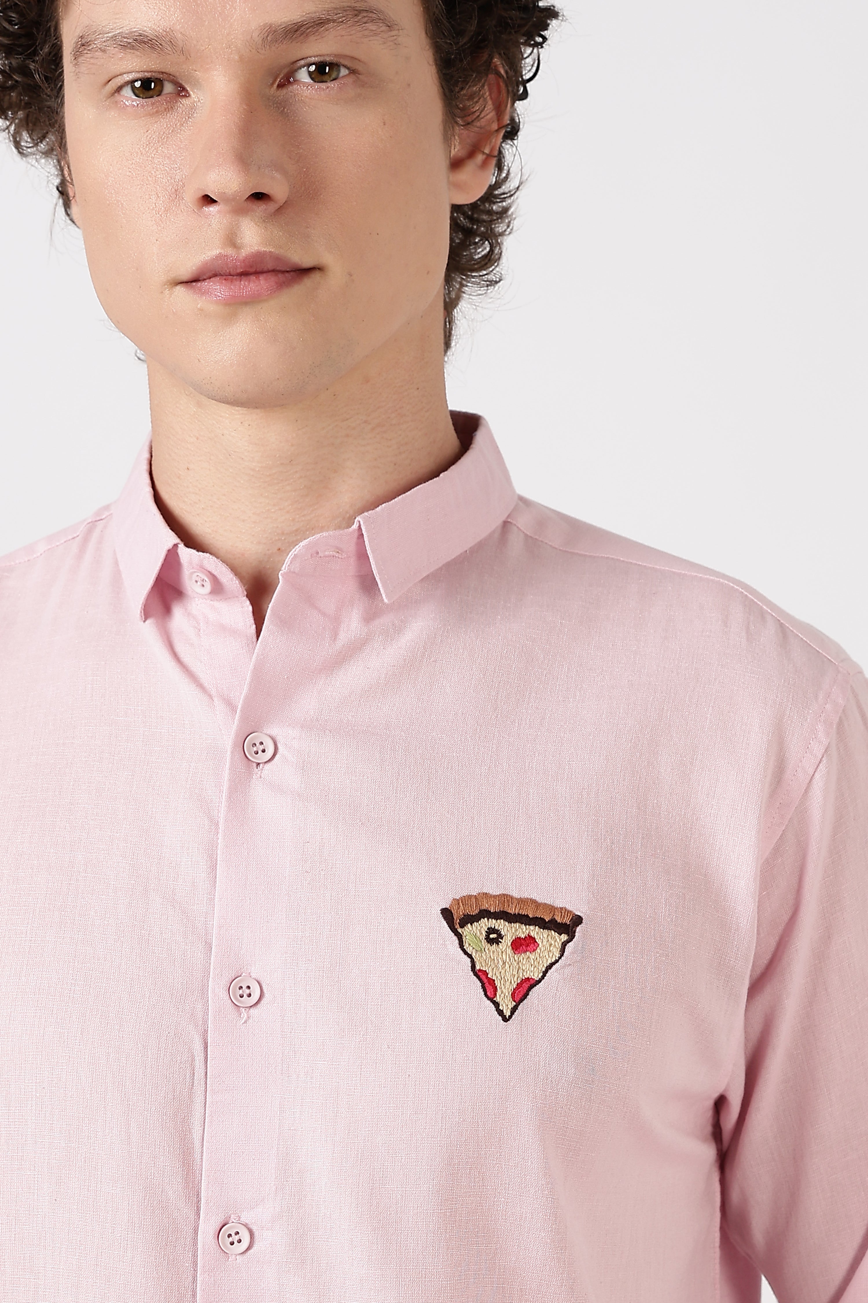 Café Sundown Slice Embroidered Shirt
