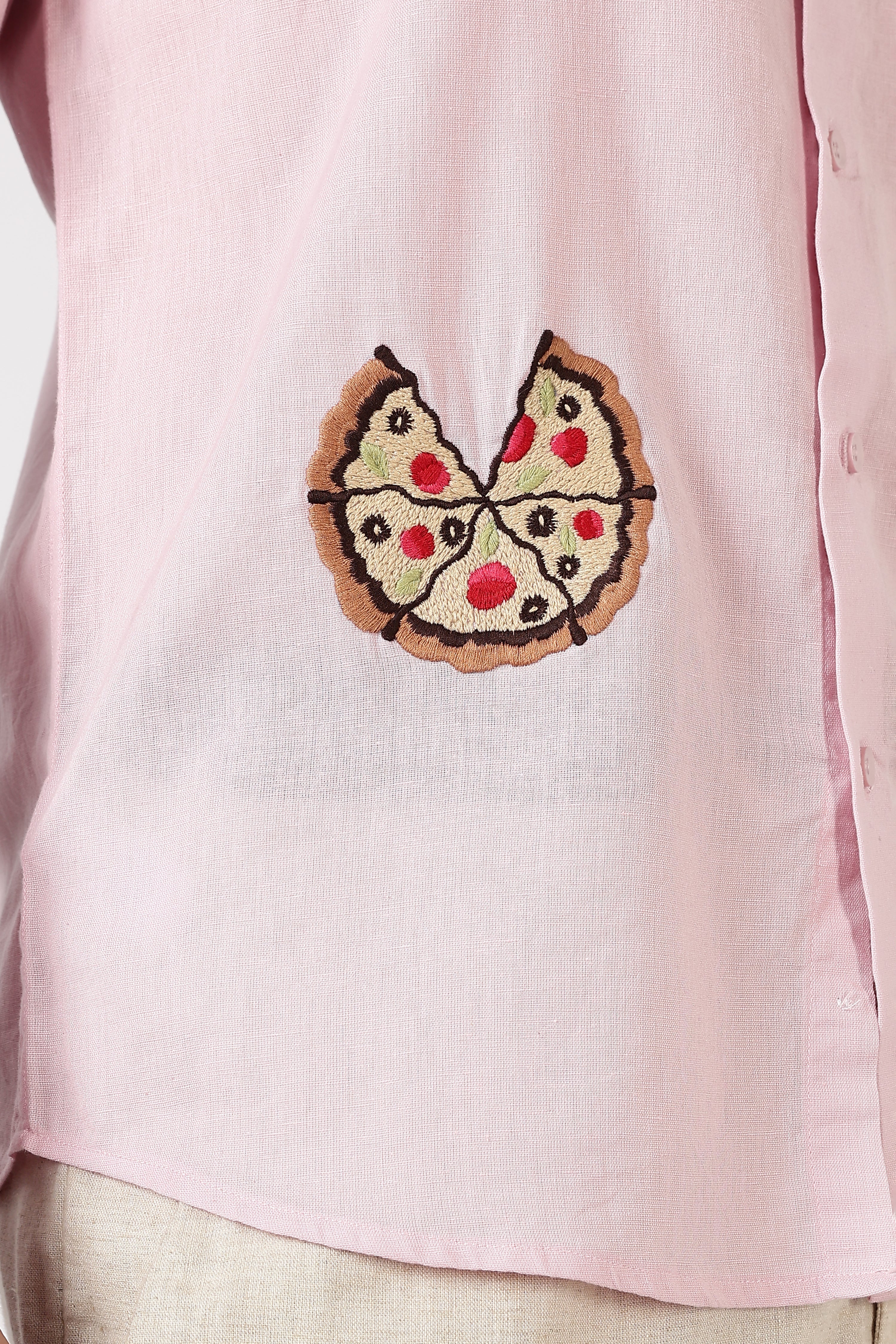 Café Sundown Slice Embroidered Shirt