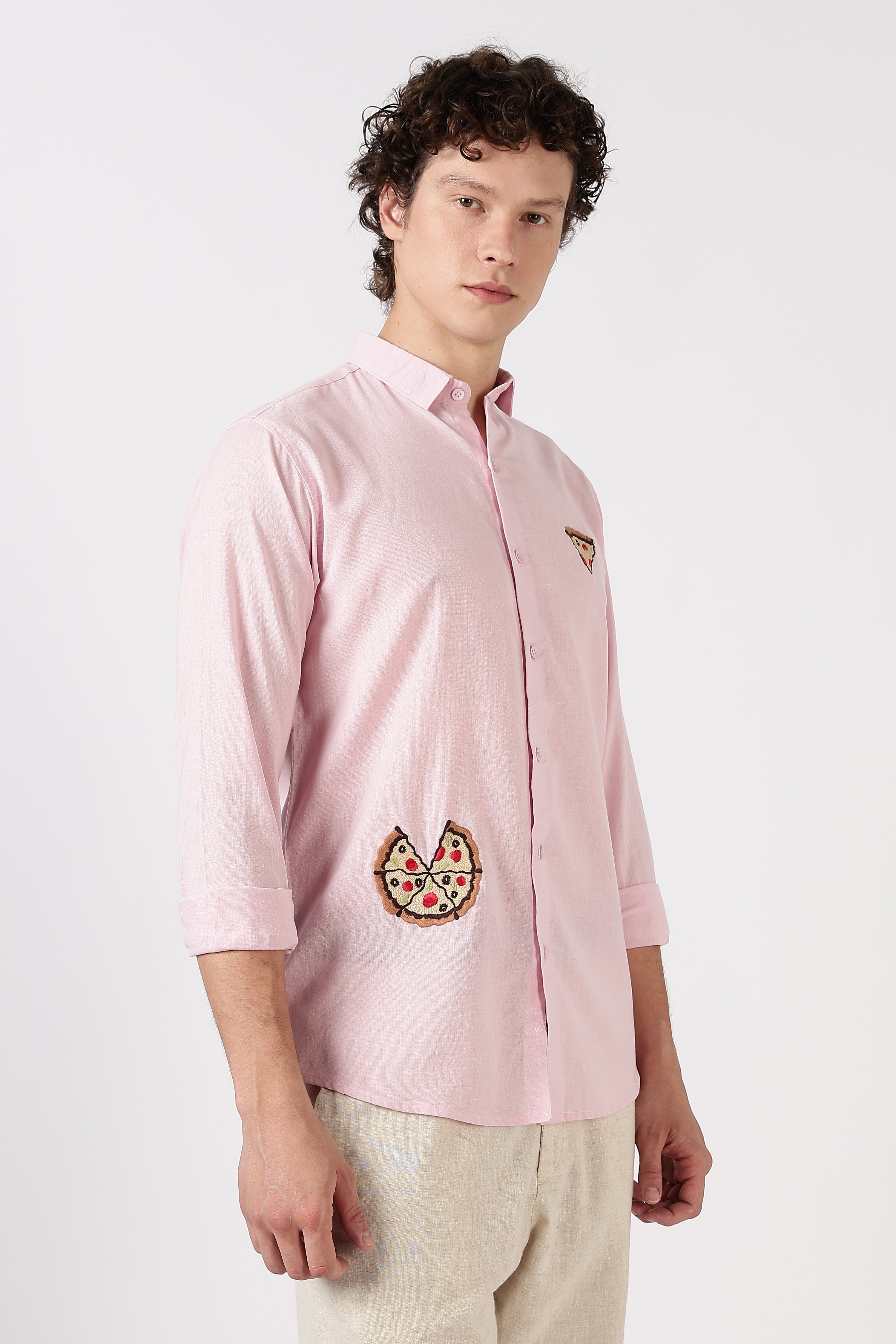 Café Sundown Slice Embroidered Shirt