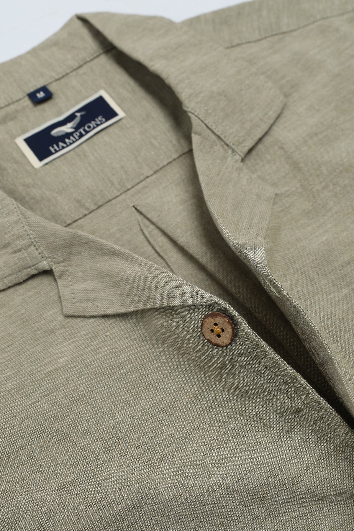 Sailboat Cotton Box Fit Grey Embroidered Shirt