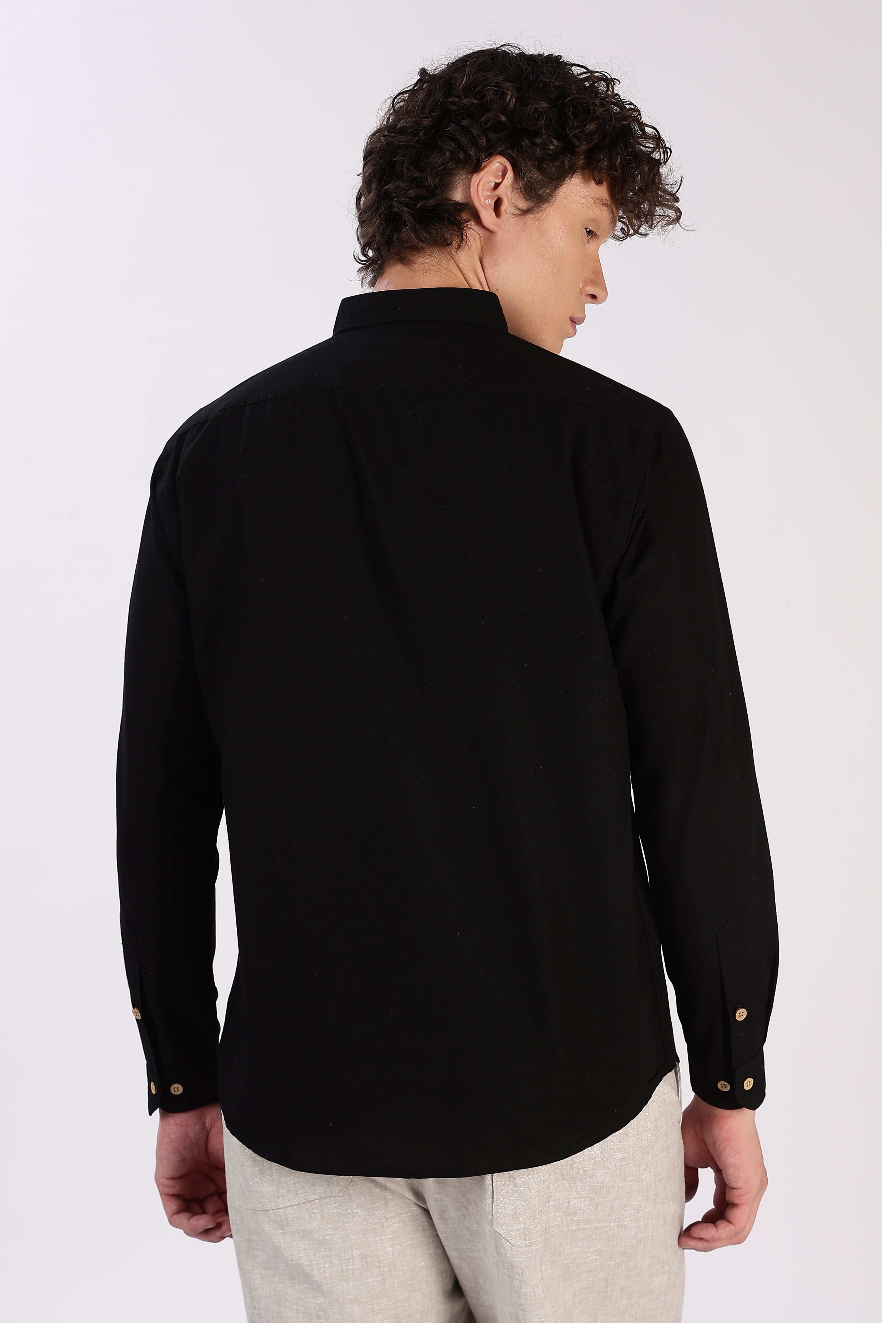 Whiskey Tales Black Embroidered Shirt