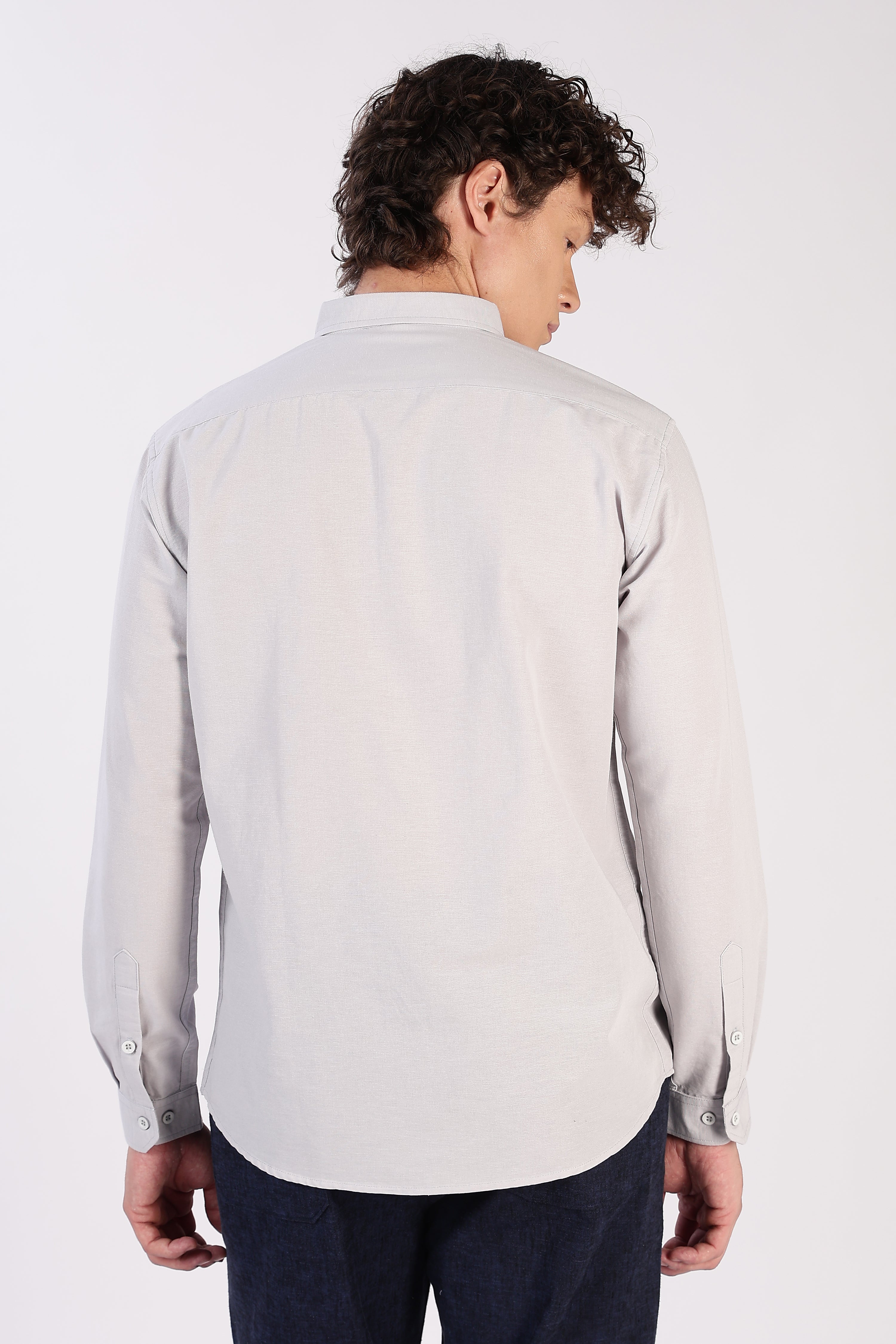 Venice Grey Wanderlust Embroidery Shirt