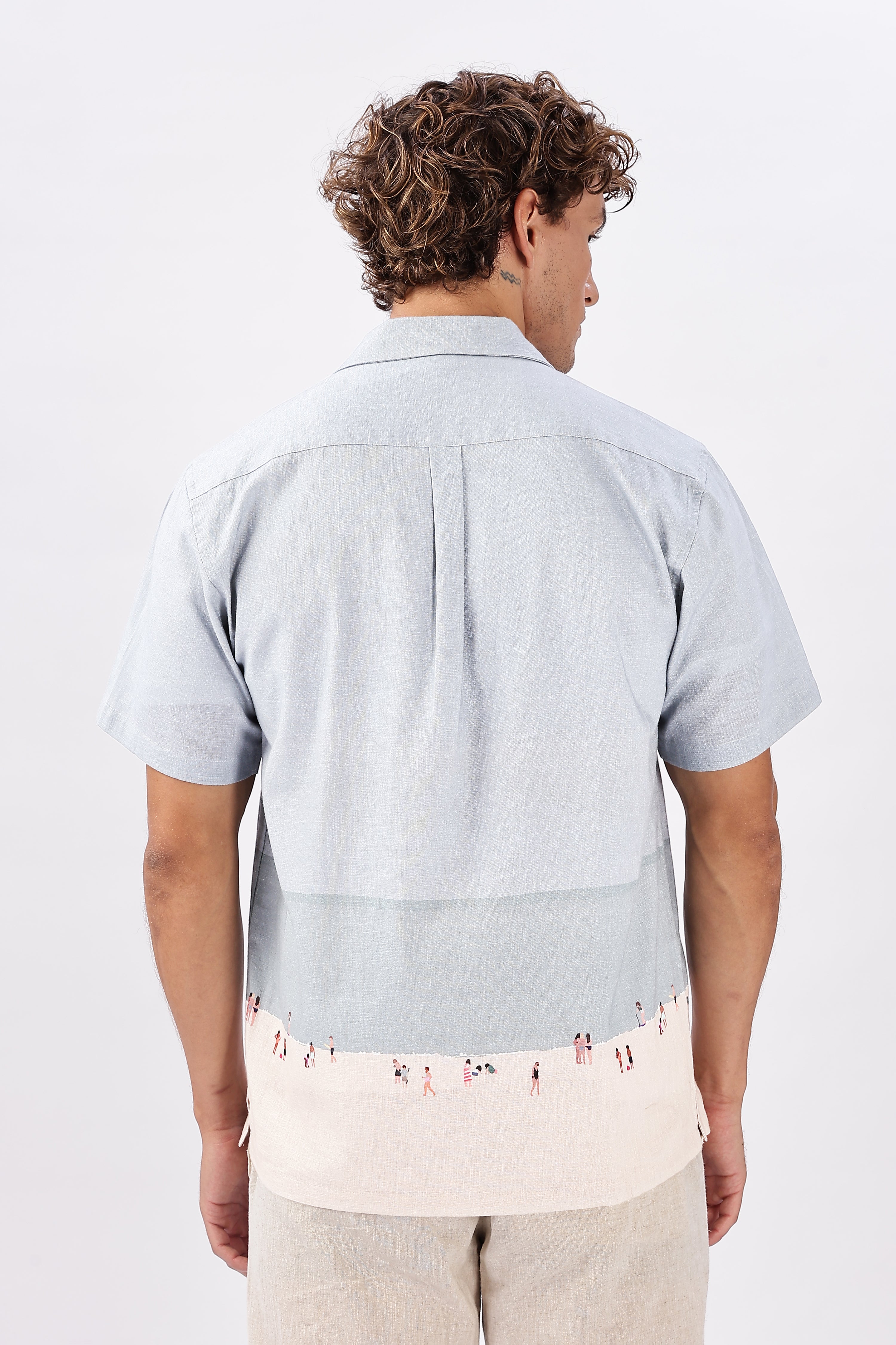 Shoreline Stroll Cuban Collar Shirt