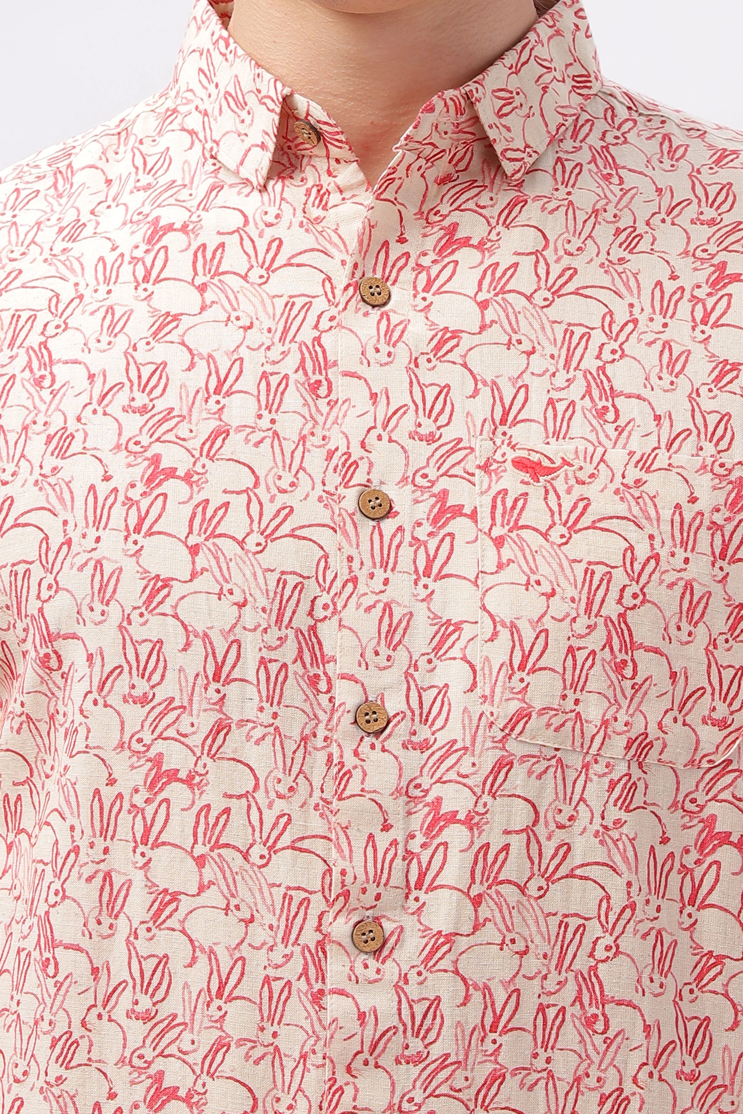 Khar-Gosh Linen summer printed shirt