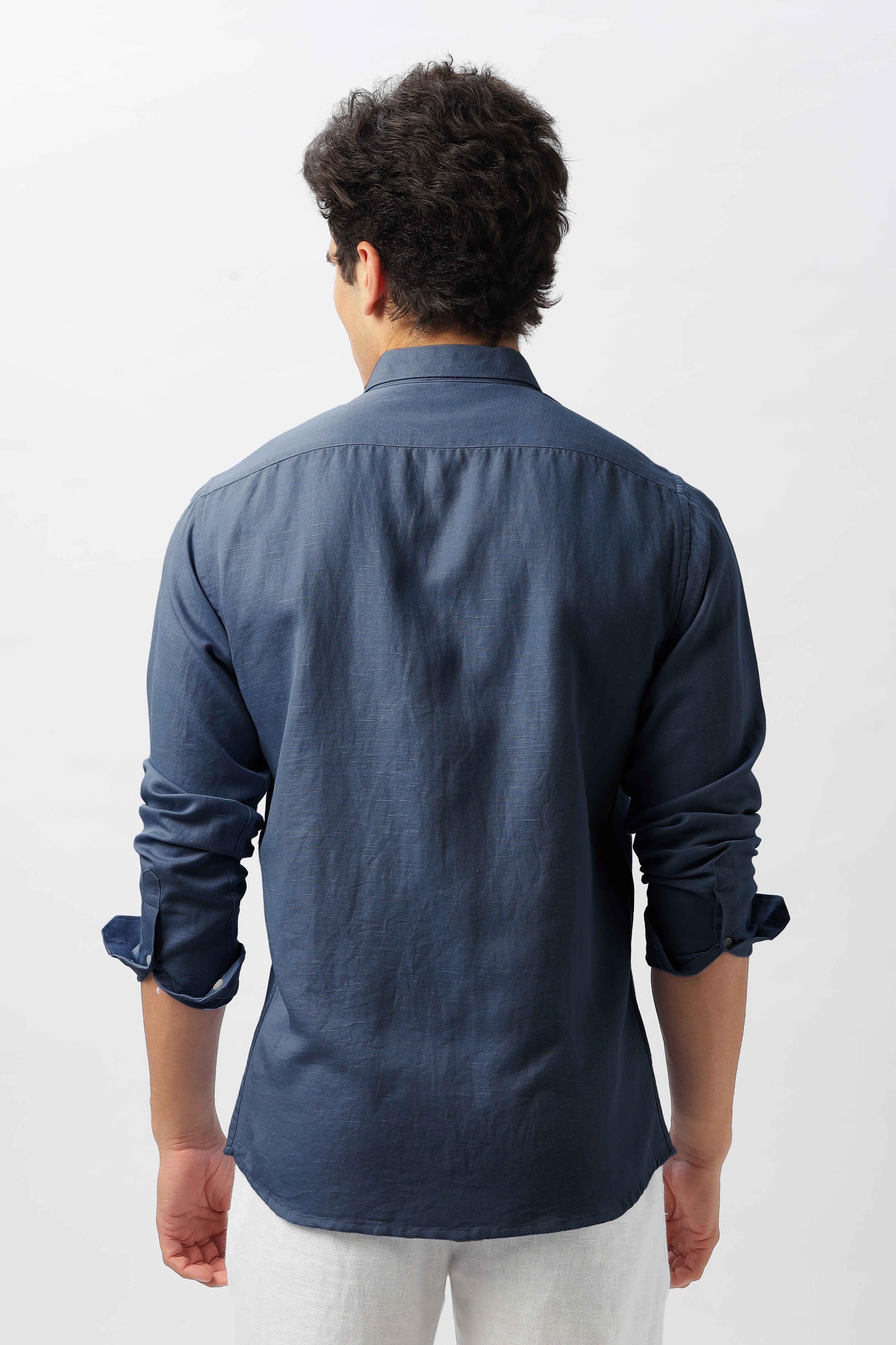 Sundown Sail Blue Embroidered Shirt