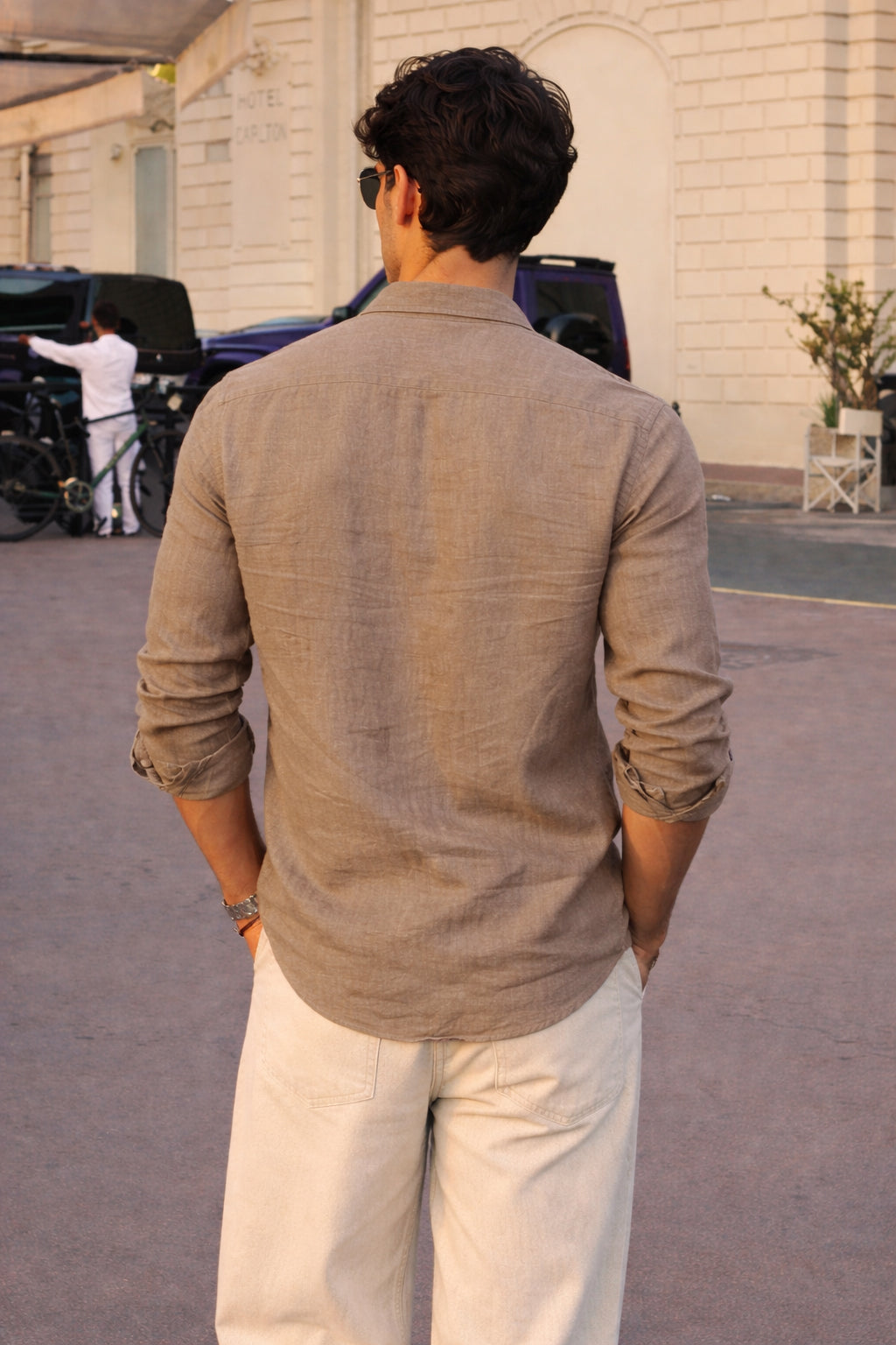 Sandstone 100% Linen 60s Lea Shirt