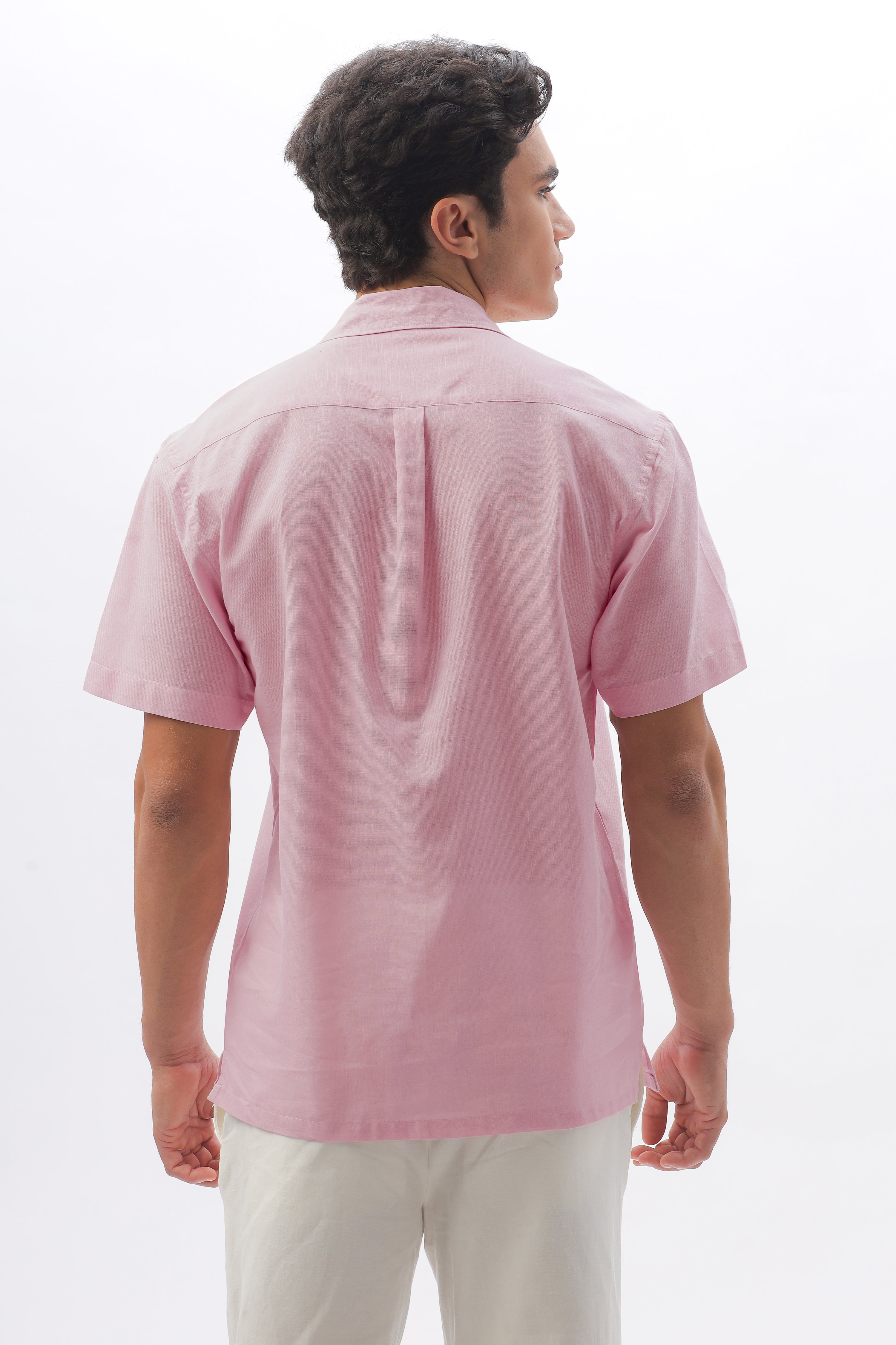 Best Seller Pink Floral Embroidery Box Fit Shirt