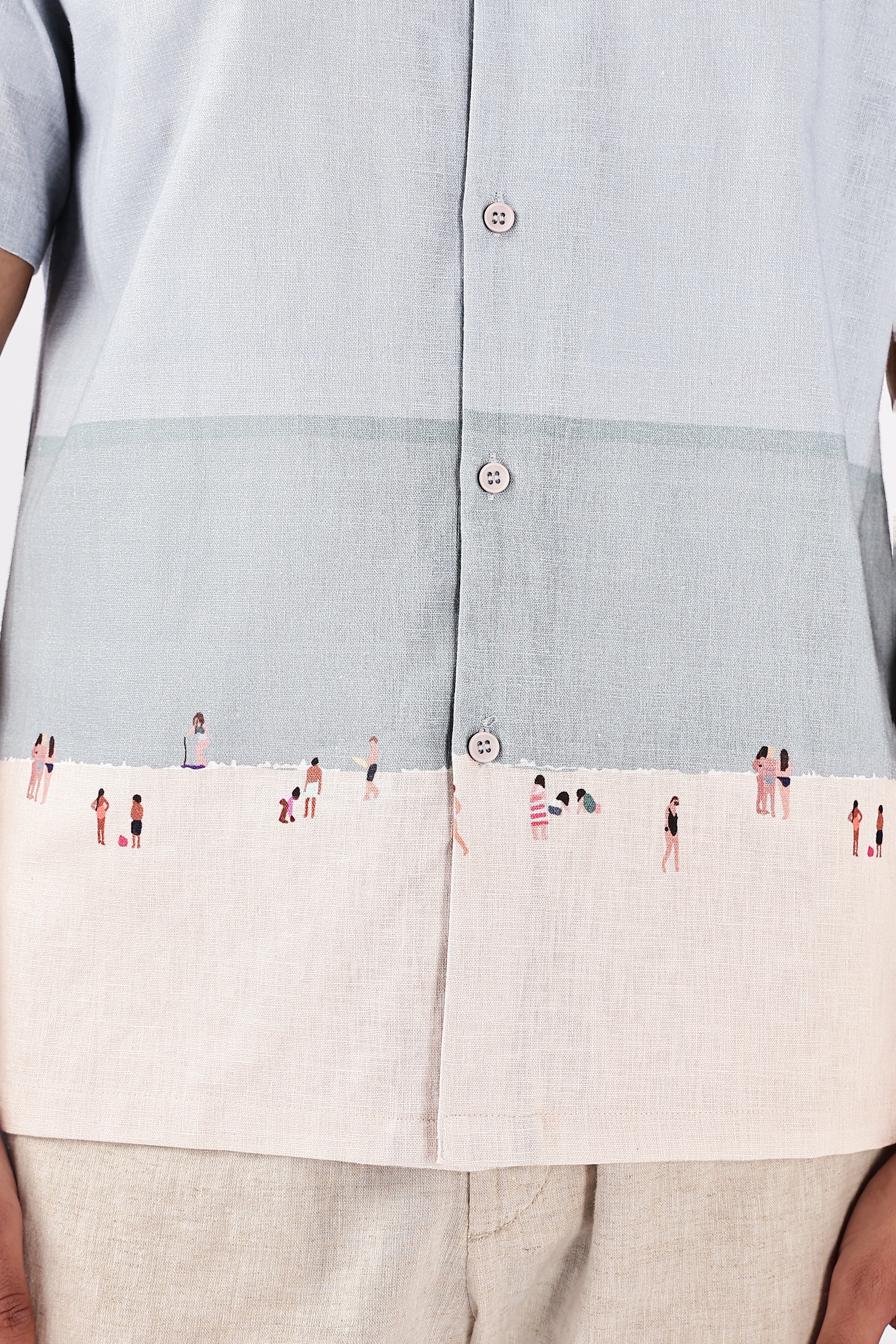 Shoreline Stroll Cuban Collar Shirt