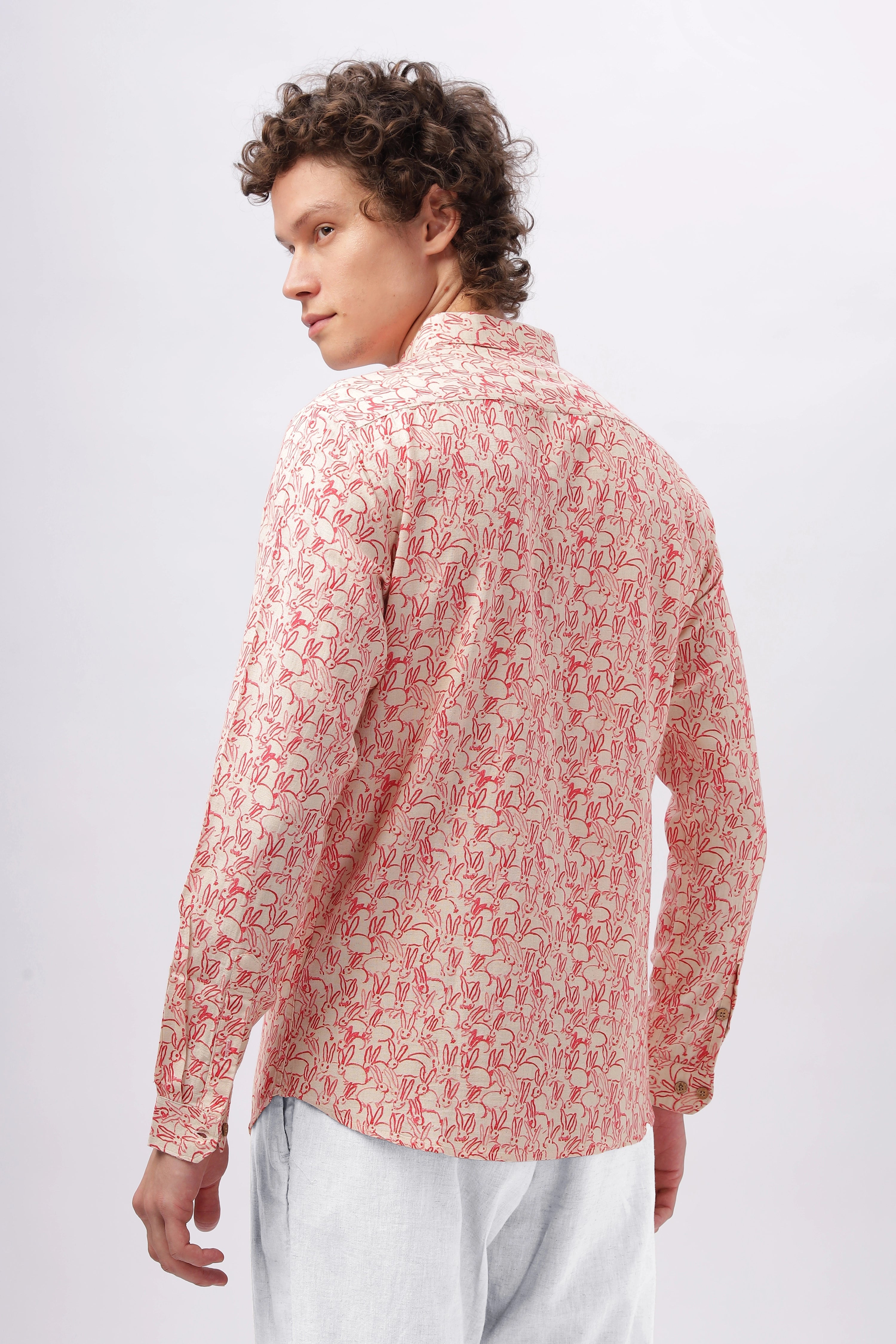 Khar-Gosh Linen summer printed shirt