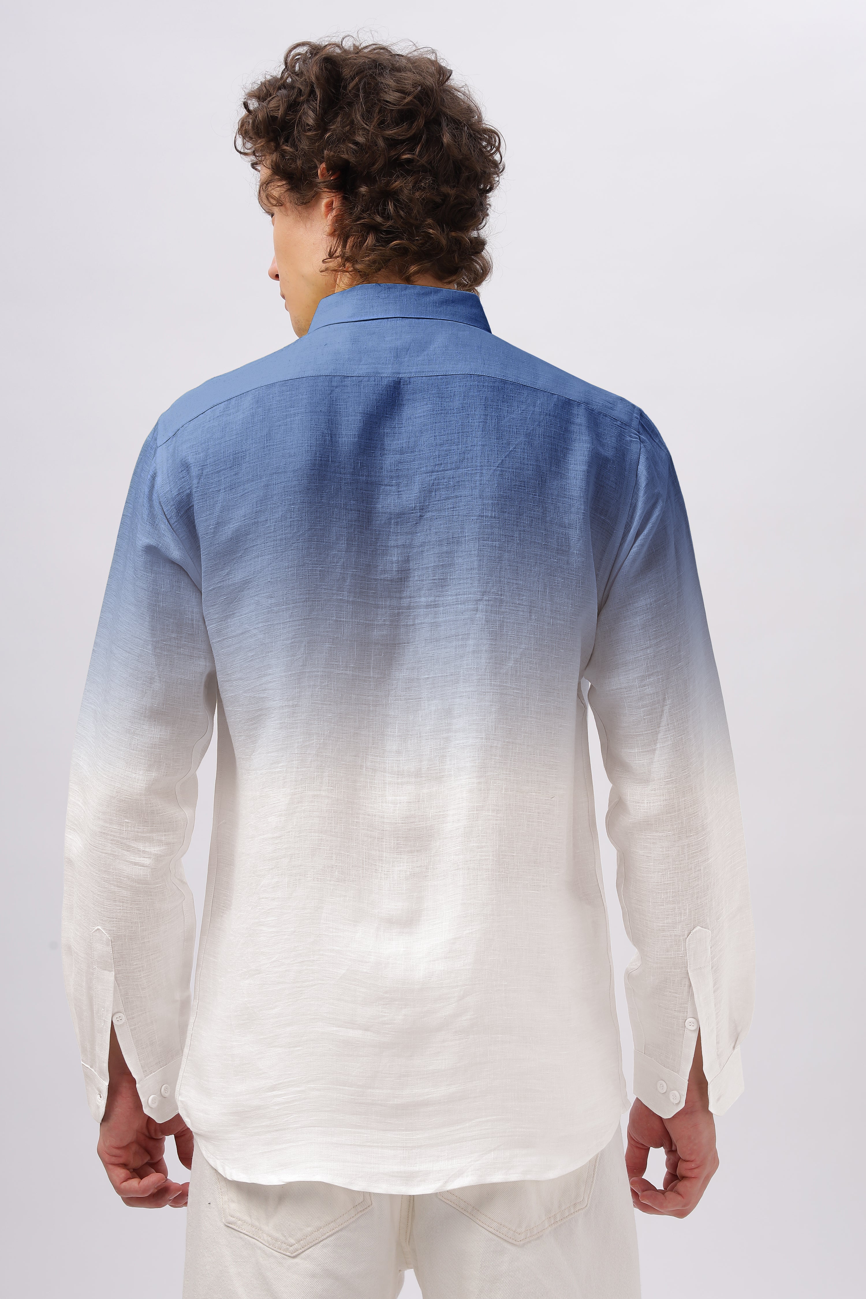 Ombré 100% Natural Bahamas Blue Shirt