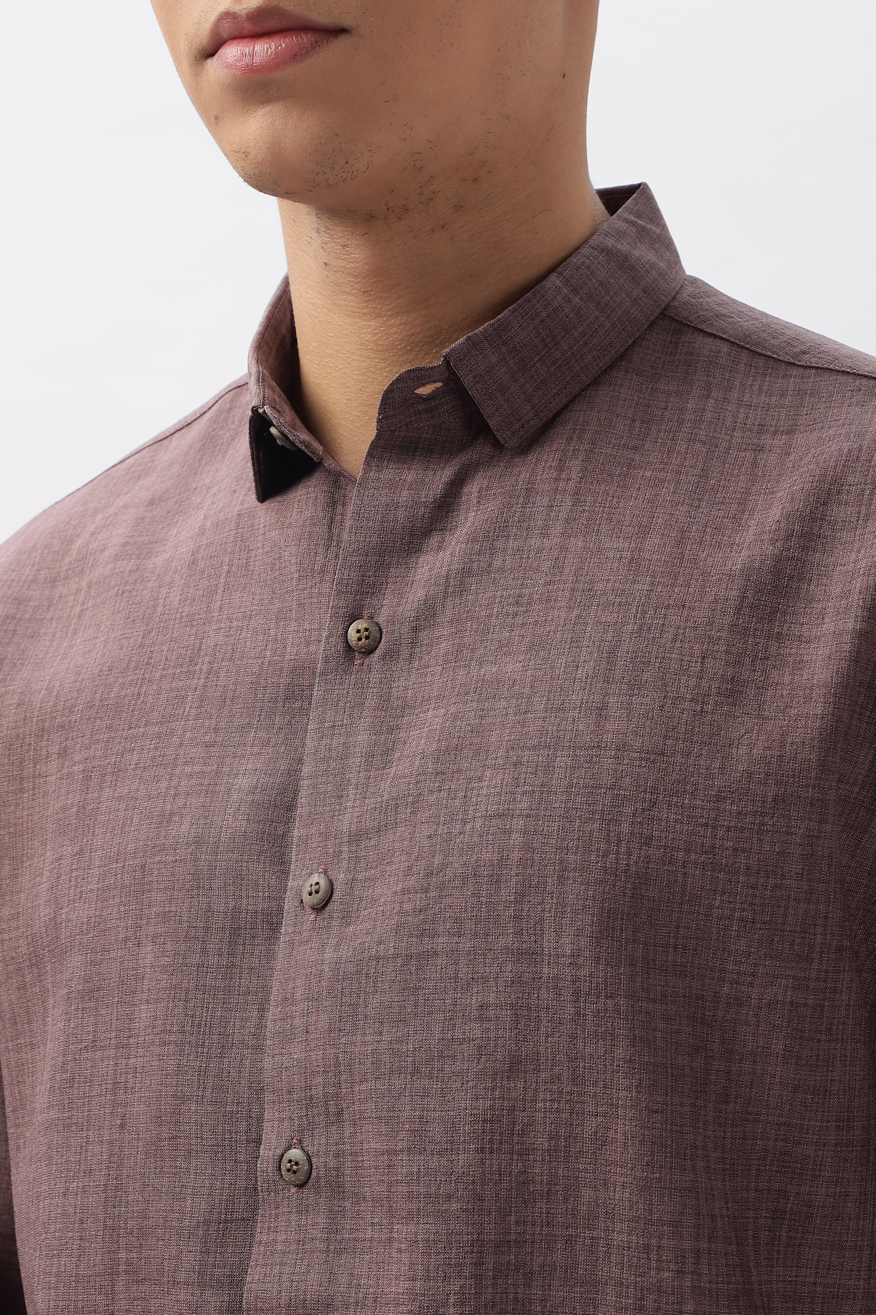 Pigeons of Paris Maroon Embroidery Shirt