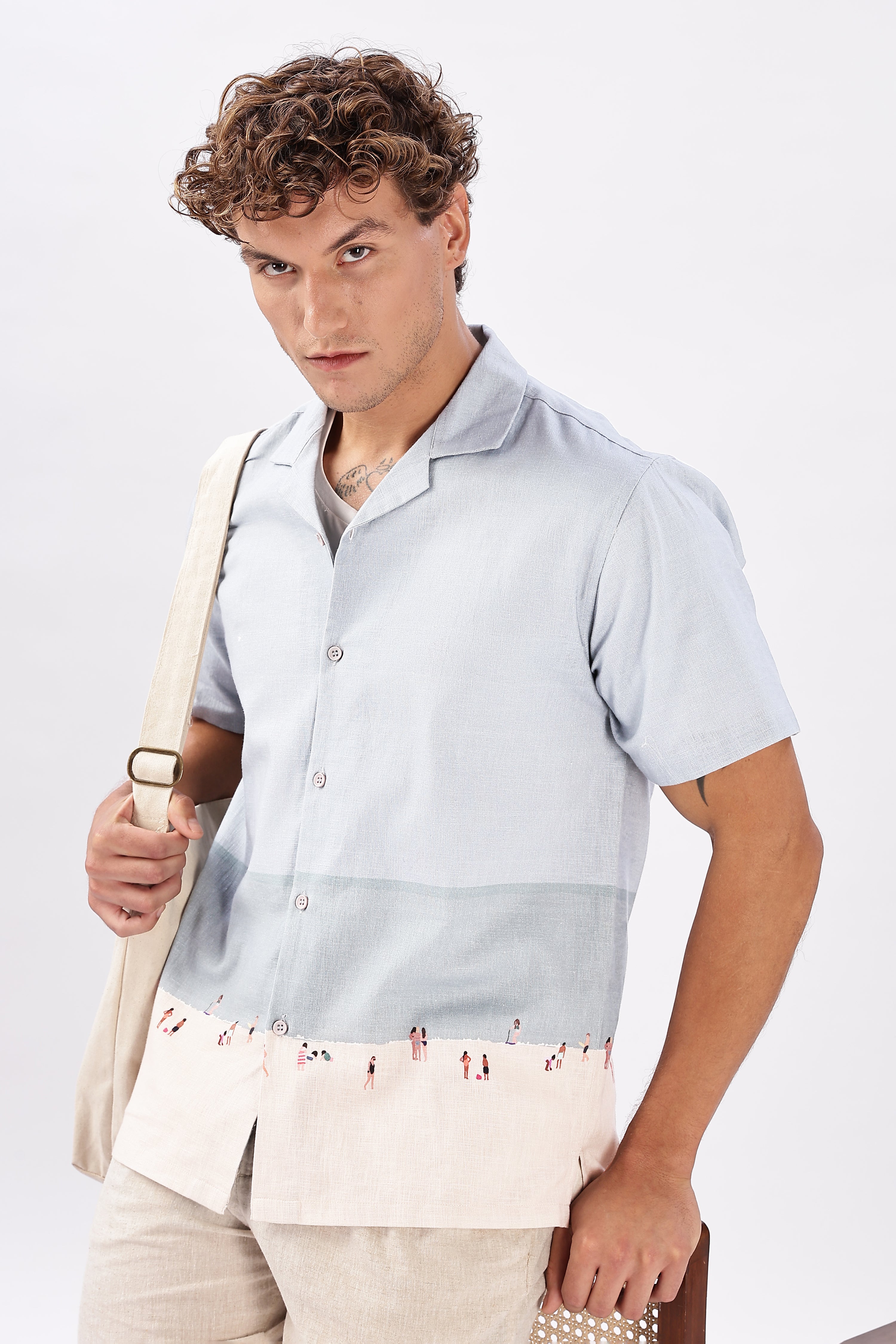 Shoreline Stroll Cuban Collar Shirt
