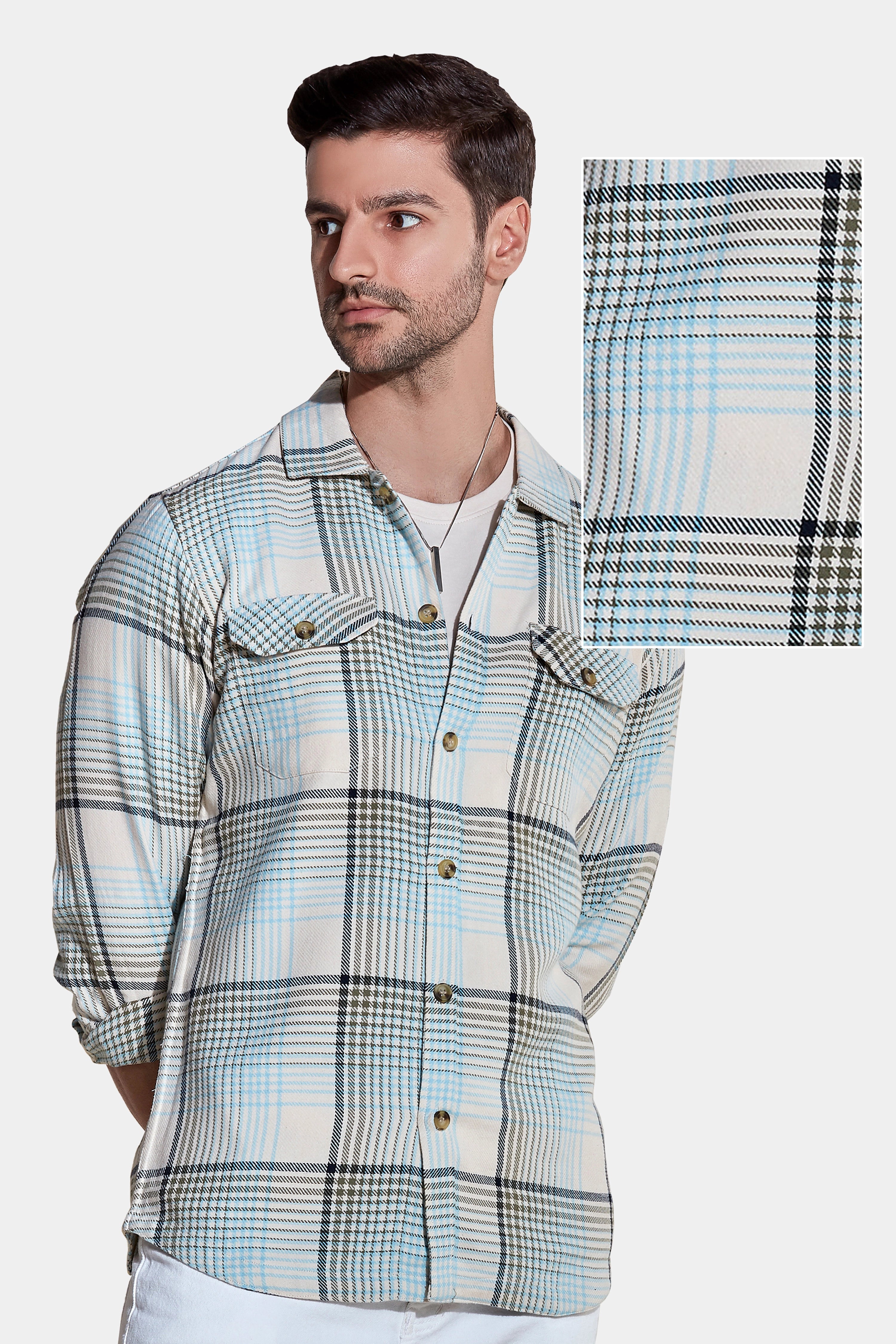 Veg Green Casual Checkered