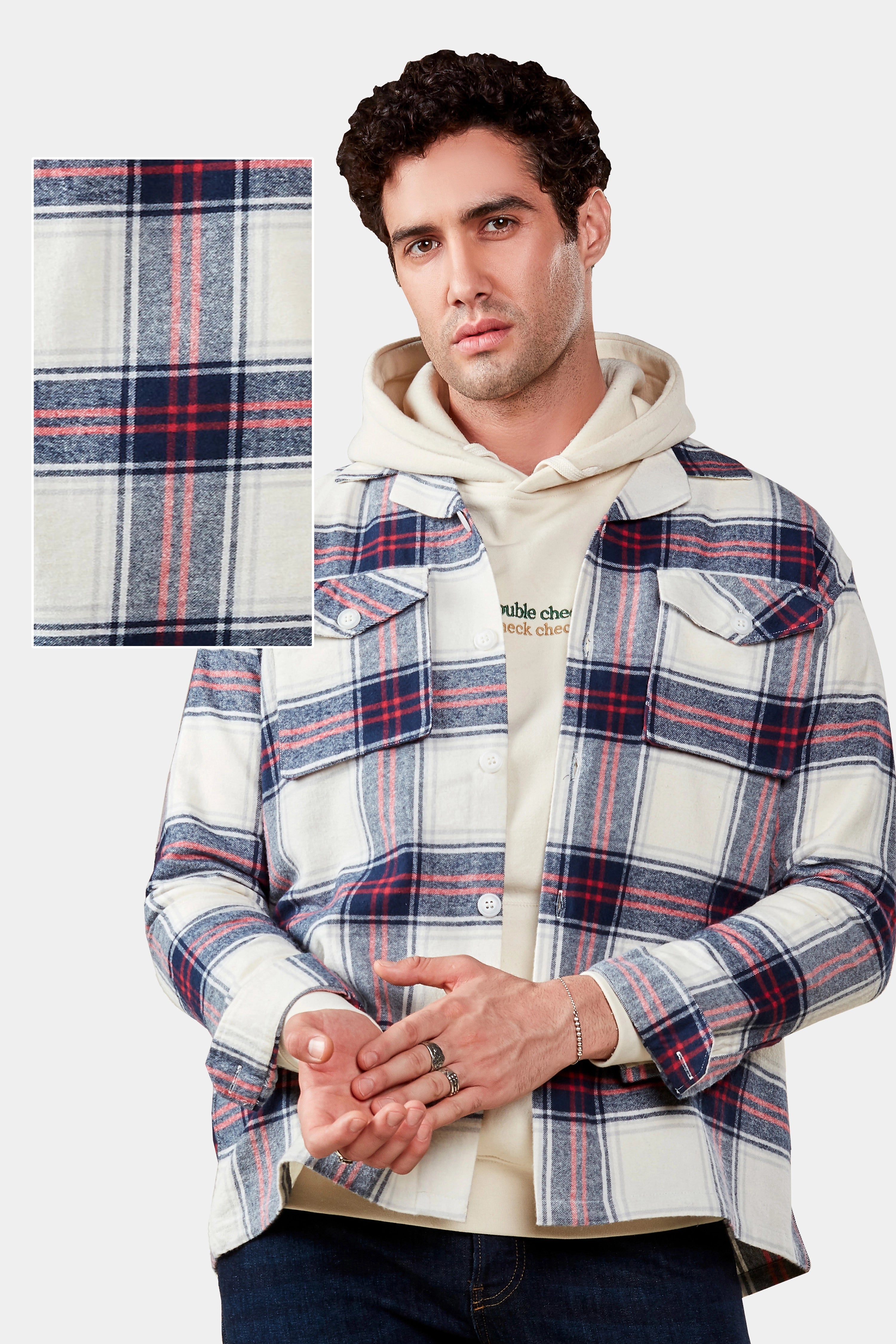 Deep Damson Flannel Overshirt