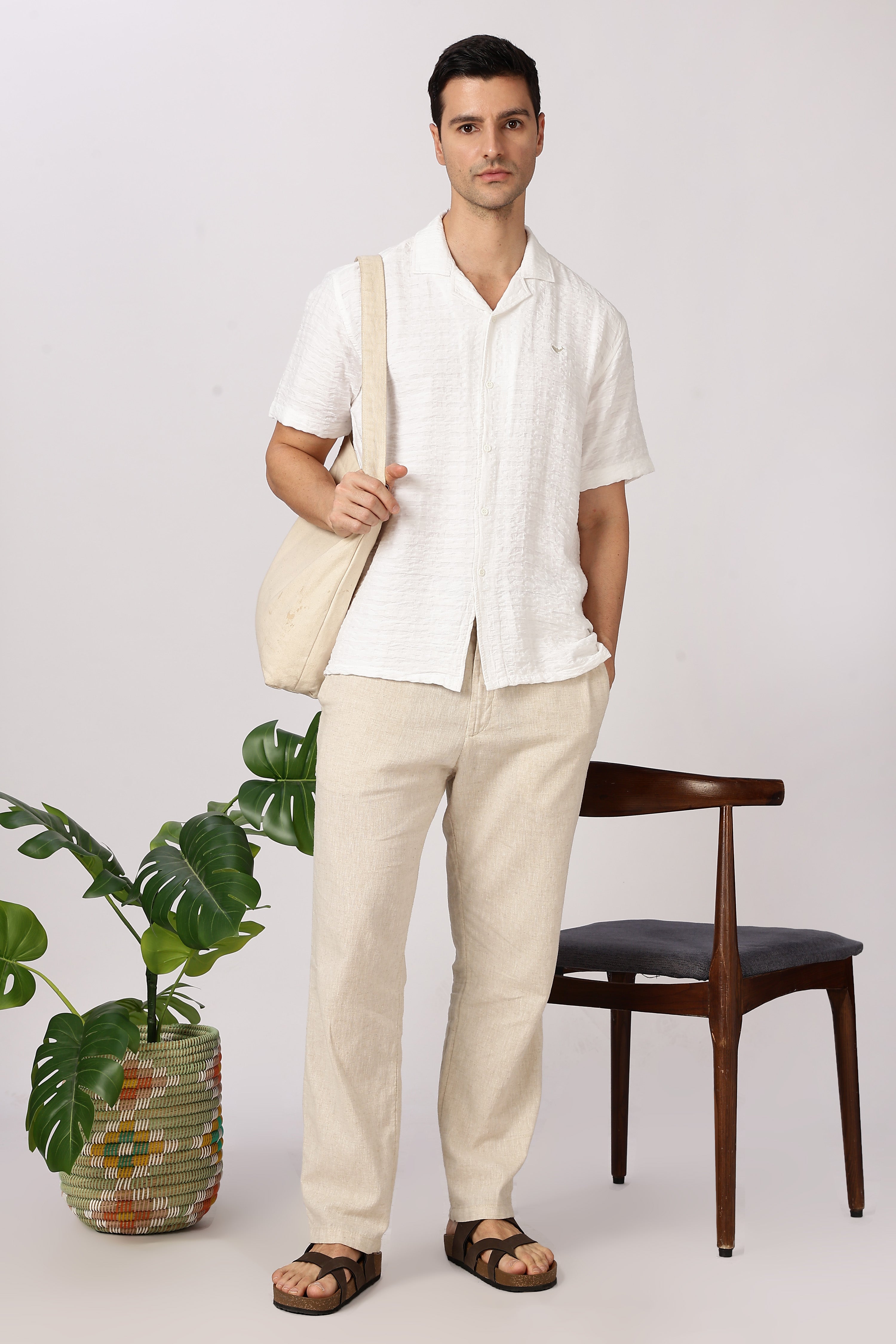Whitehaven Textured Cuban Collar Shirt
