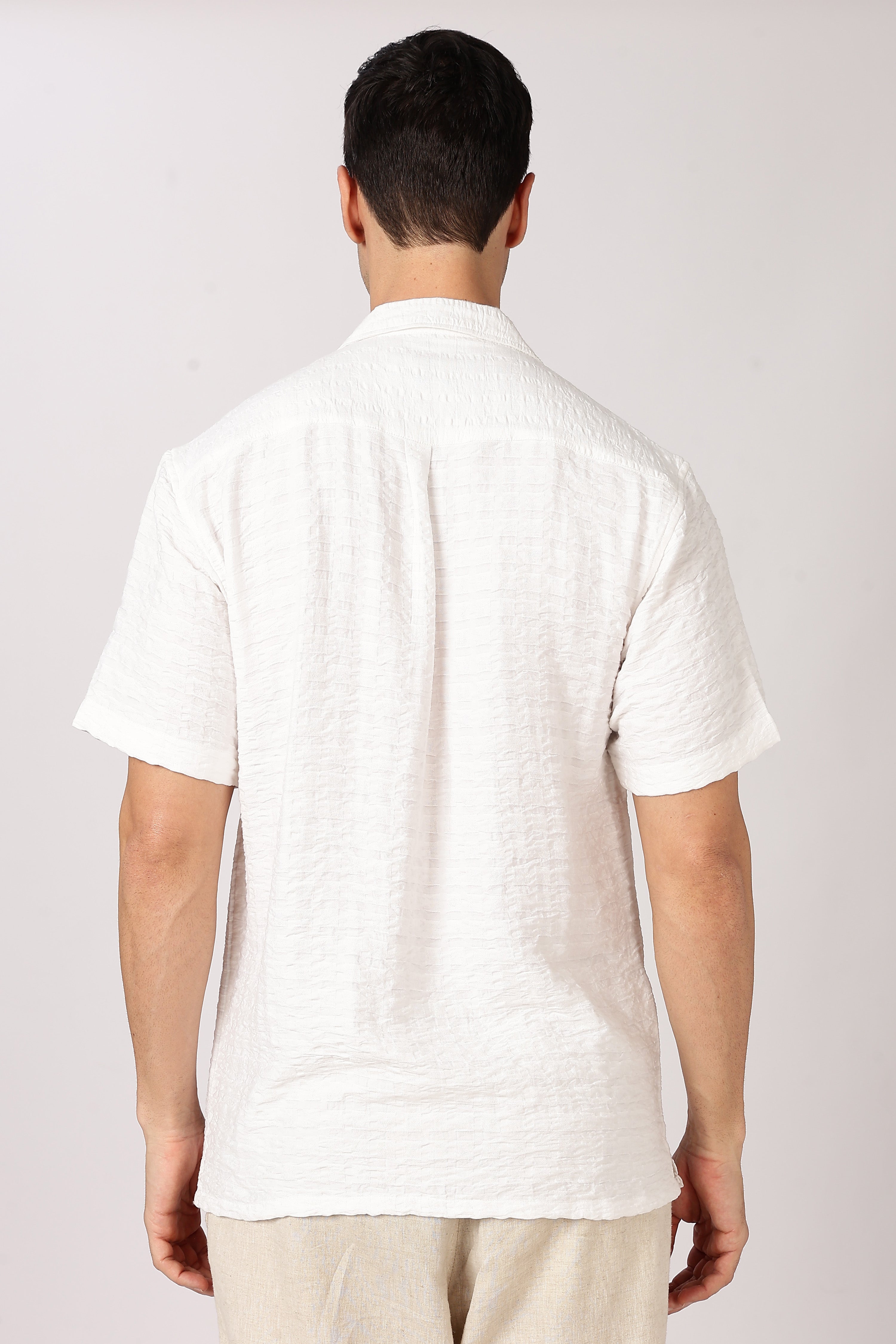 Whitehaven Textured Cuban Collar Shirt