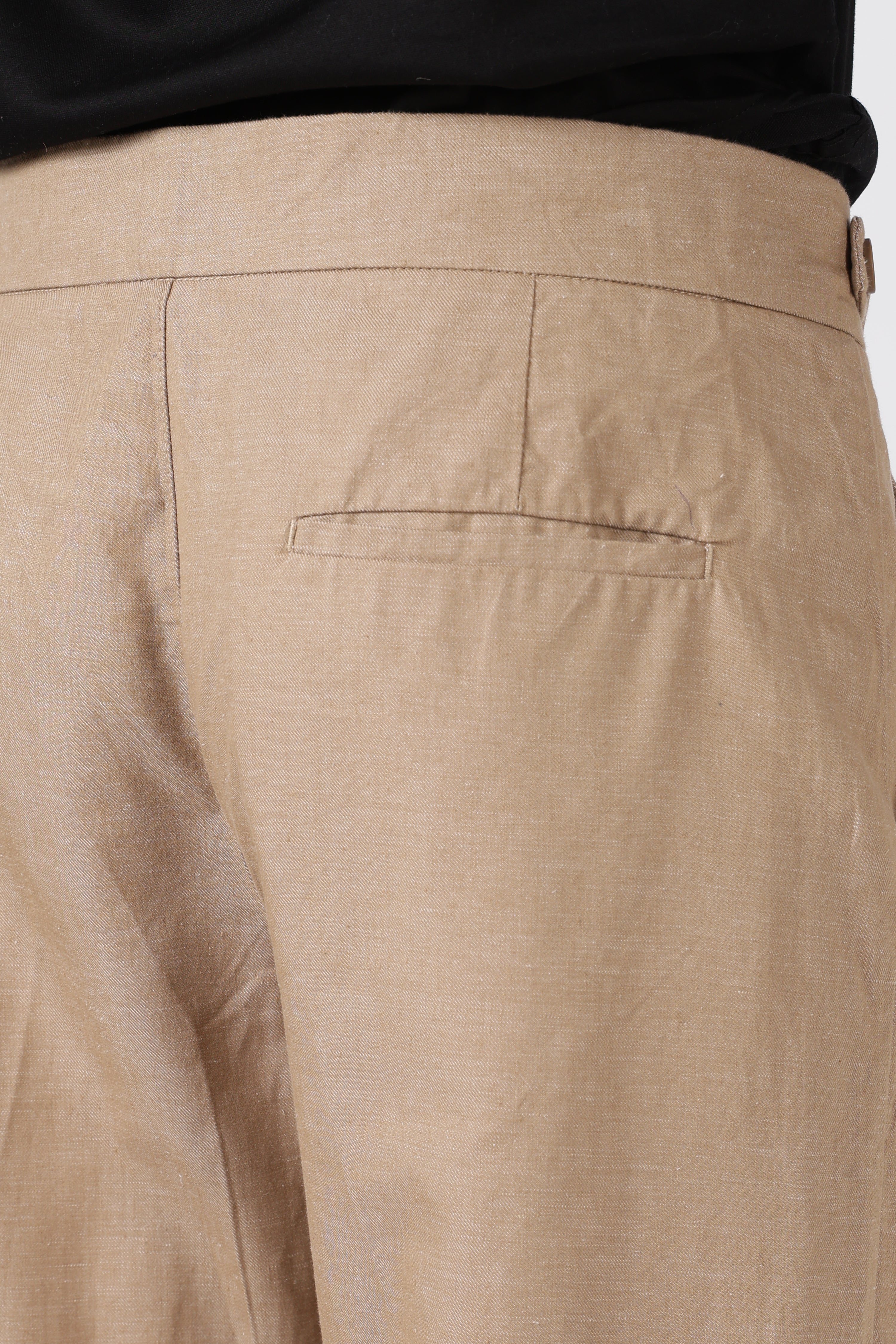 Italian Style Khaki Pleated Straight Fit Pants