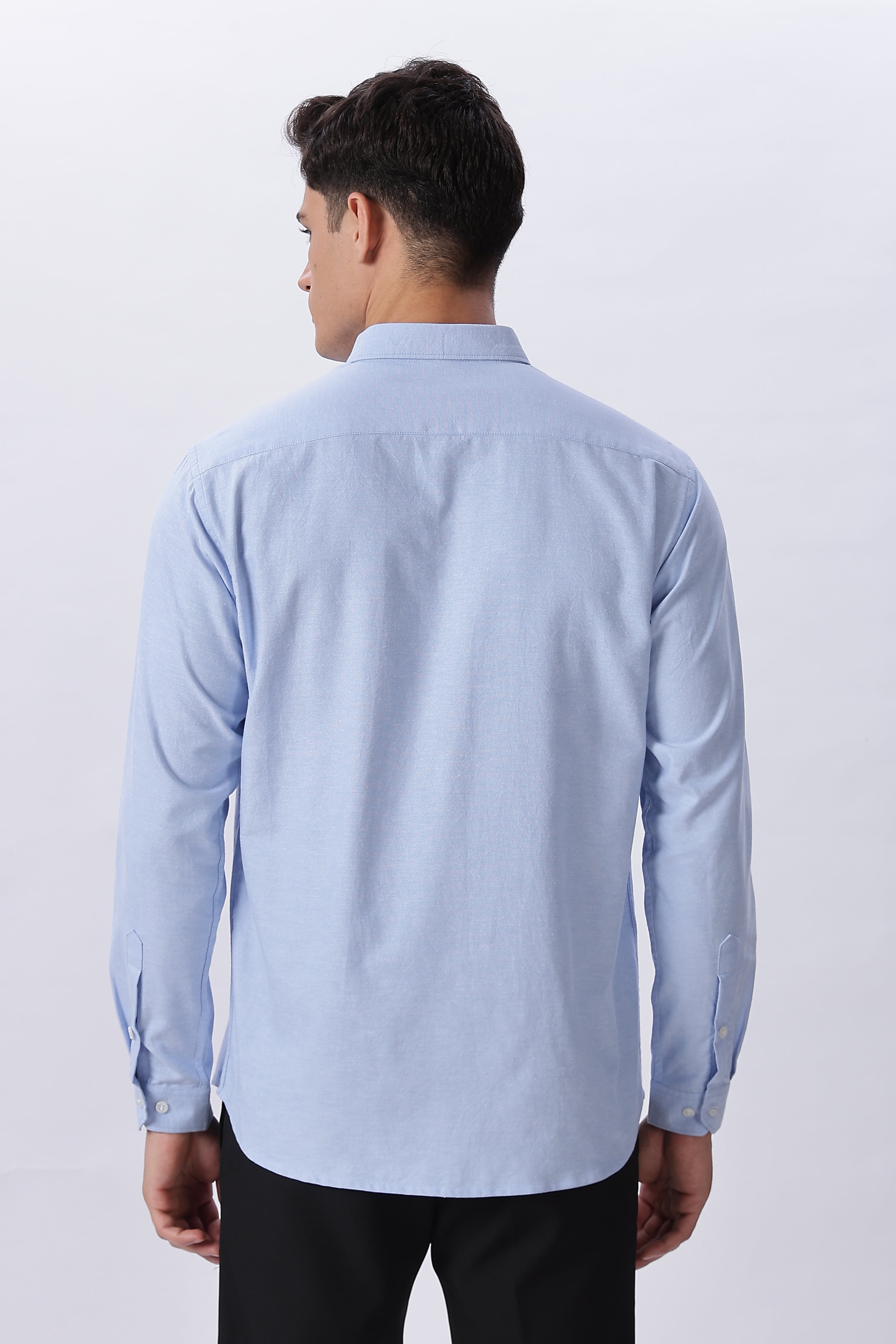 Classic Blue Pre-washed Oxford Shirt